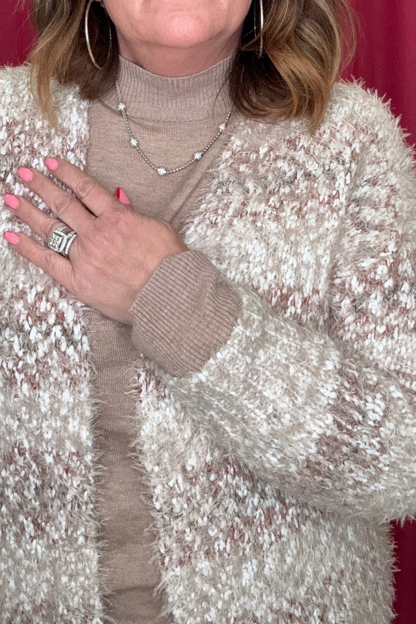 Knit Sweater Cardigan OUTFIT COMPLETER KEREN HART