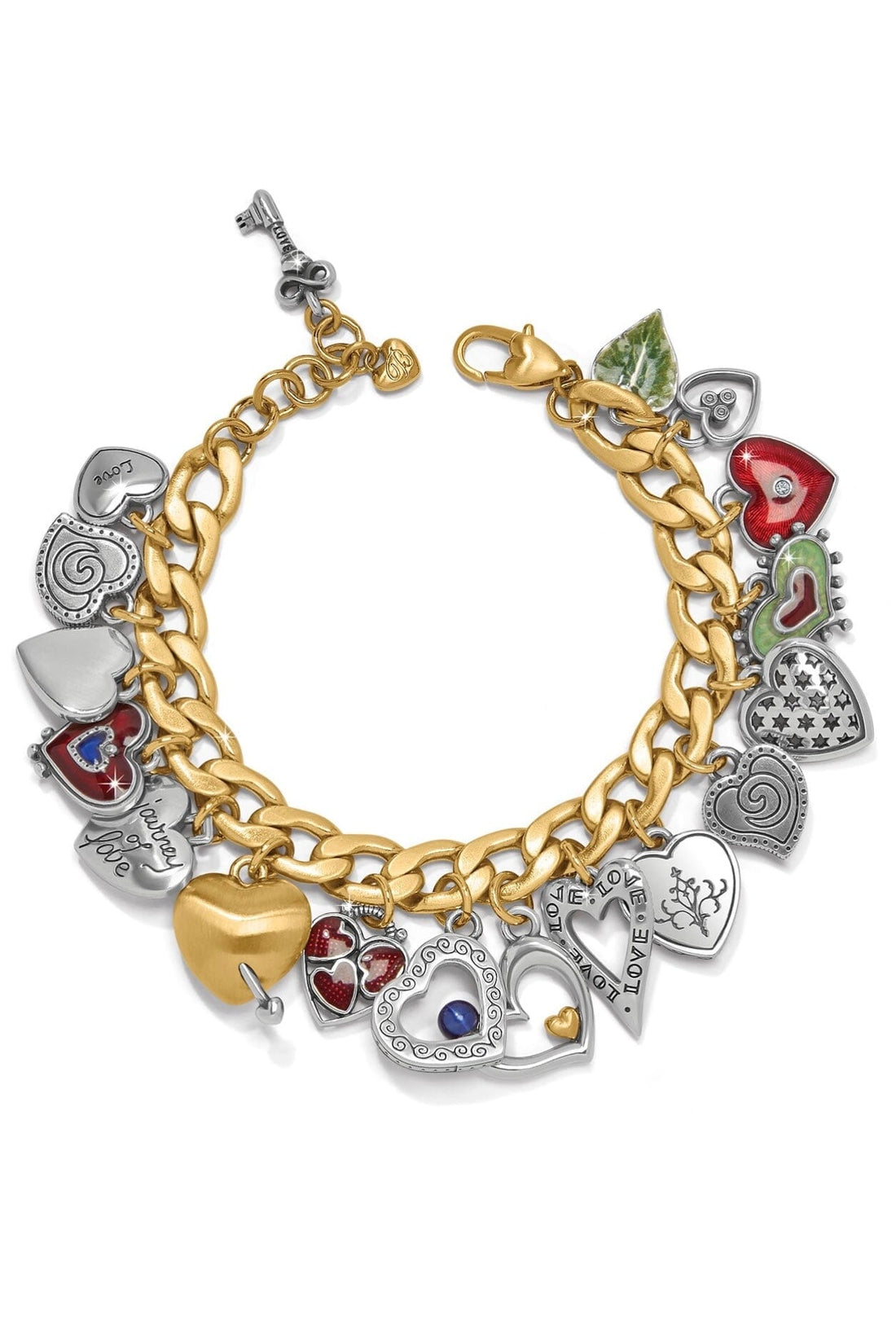 One Heart Color Charm Bracelet BJEWELRY Brighton Collectables