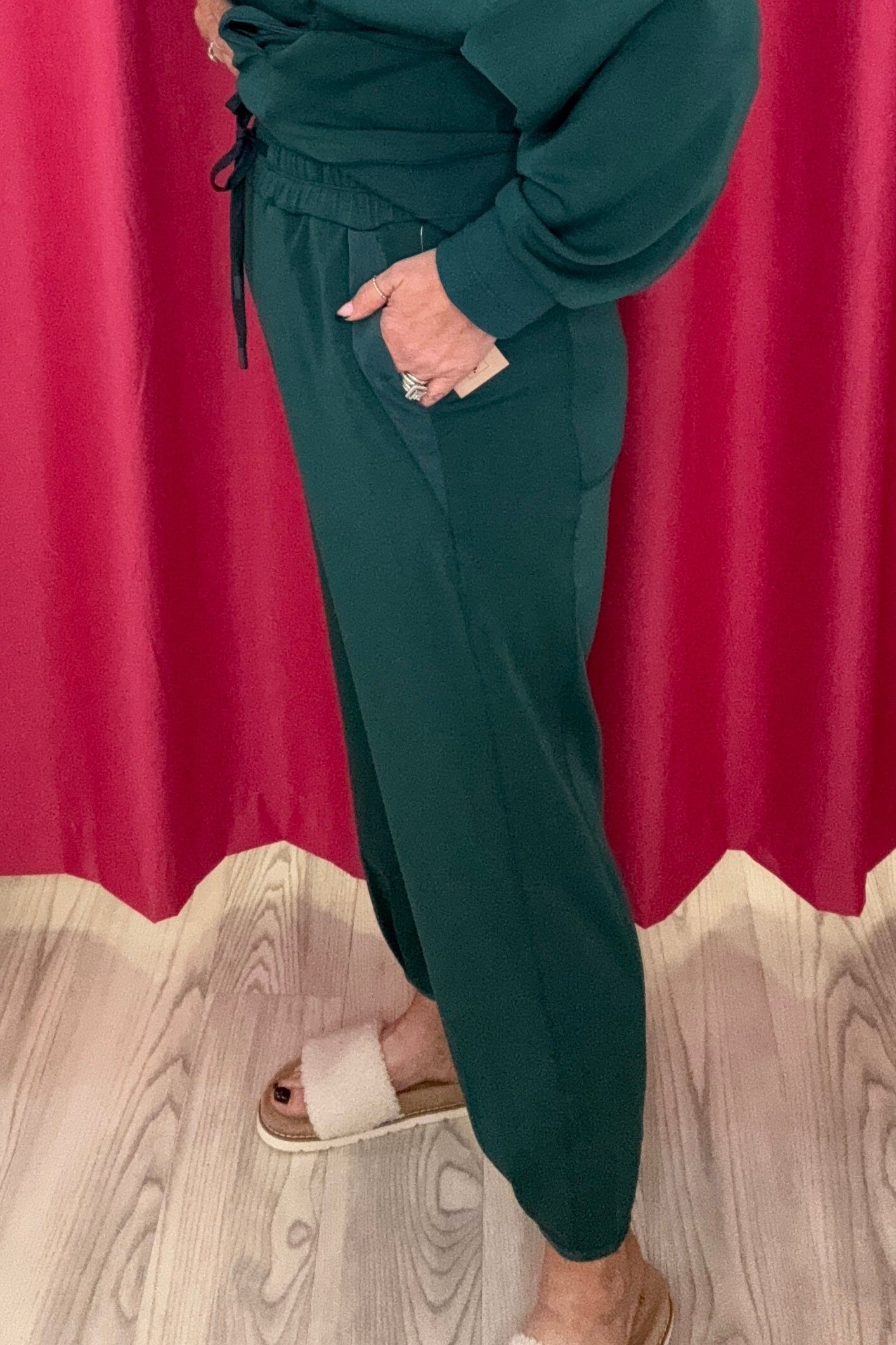 Jogger w/Hem Pleats & Pockets BOTTOMS TRIBAL