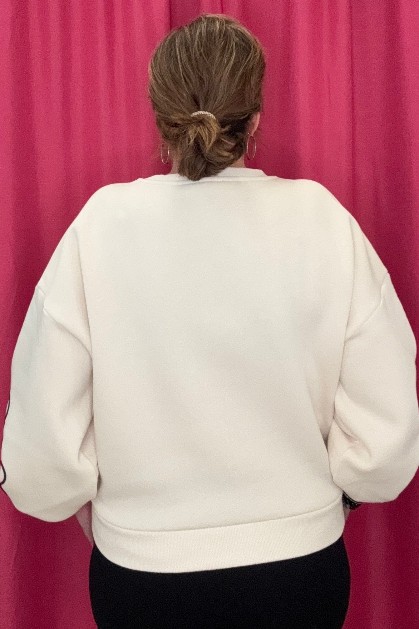 Long Sleeve Crew Neck w/Embroidery MISSY TOP SPECIAL TRIBAL