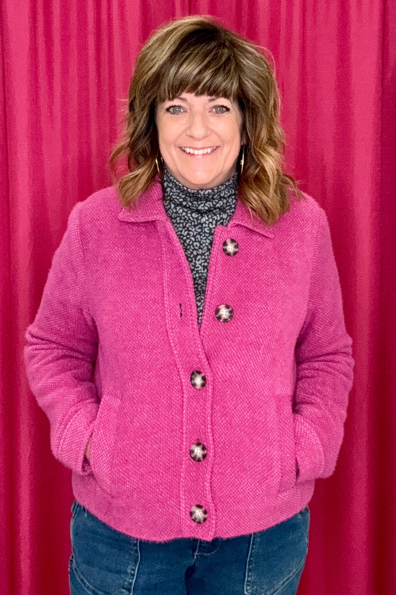 Long Sleeve Button Front Jacket JACKET TRIBAL