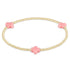 Enewton Signature Cross Gold Pattern 2mm Bead Bracelet- Pink JEWELRY ENEWTON