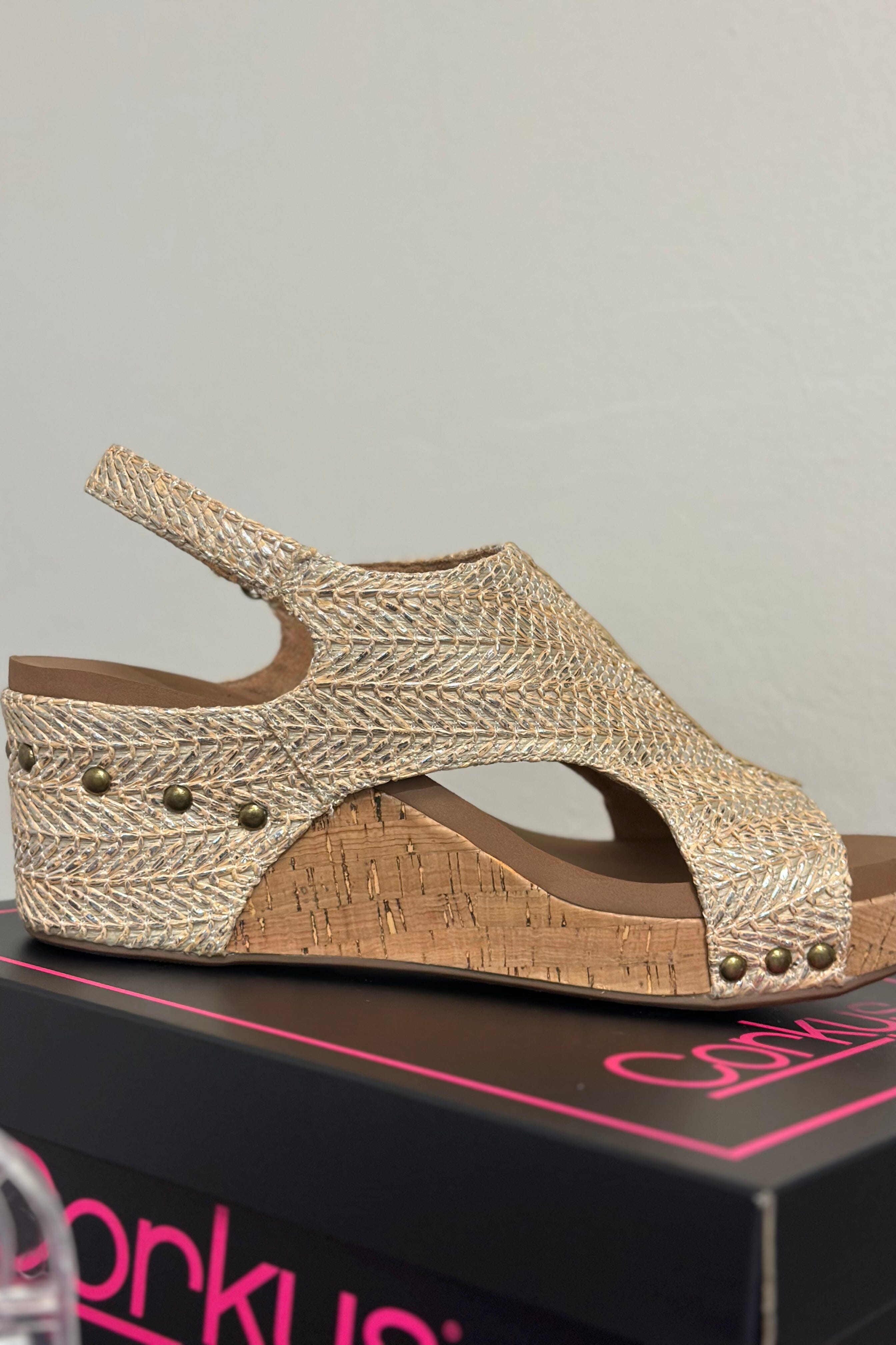Carley Silver Raffia Shoe SHOES CORKYS