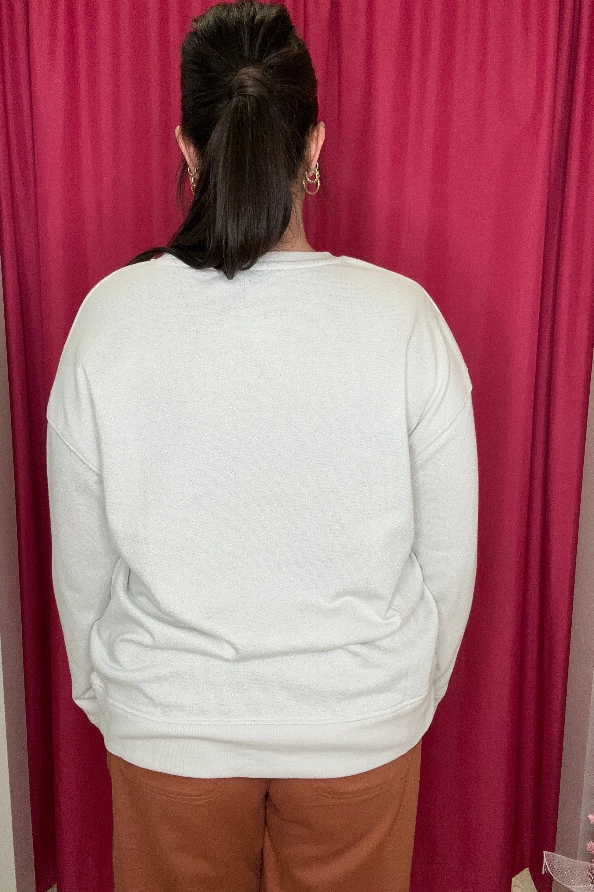 Long Sleeve Merry Christmas Sweater MISSY BASIC KNIT WASHCO APPAREL