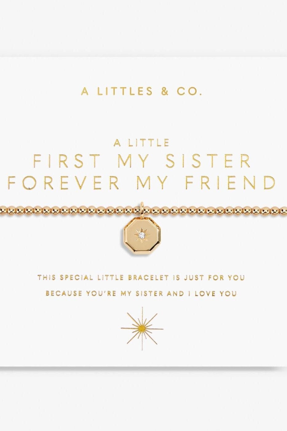 First My Sister Forever My Friend JEWELRY A LITTLES & CO