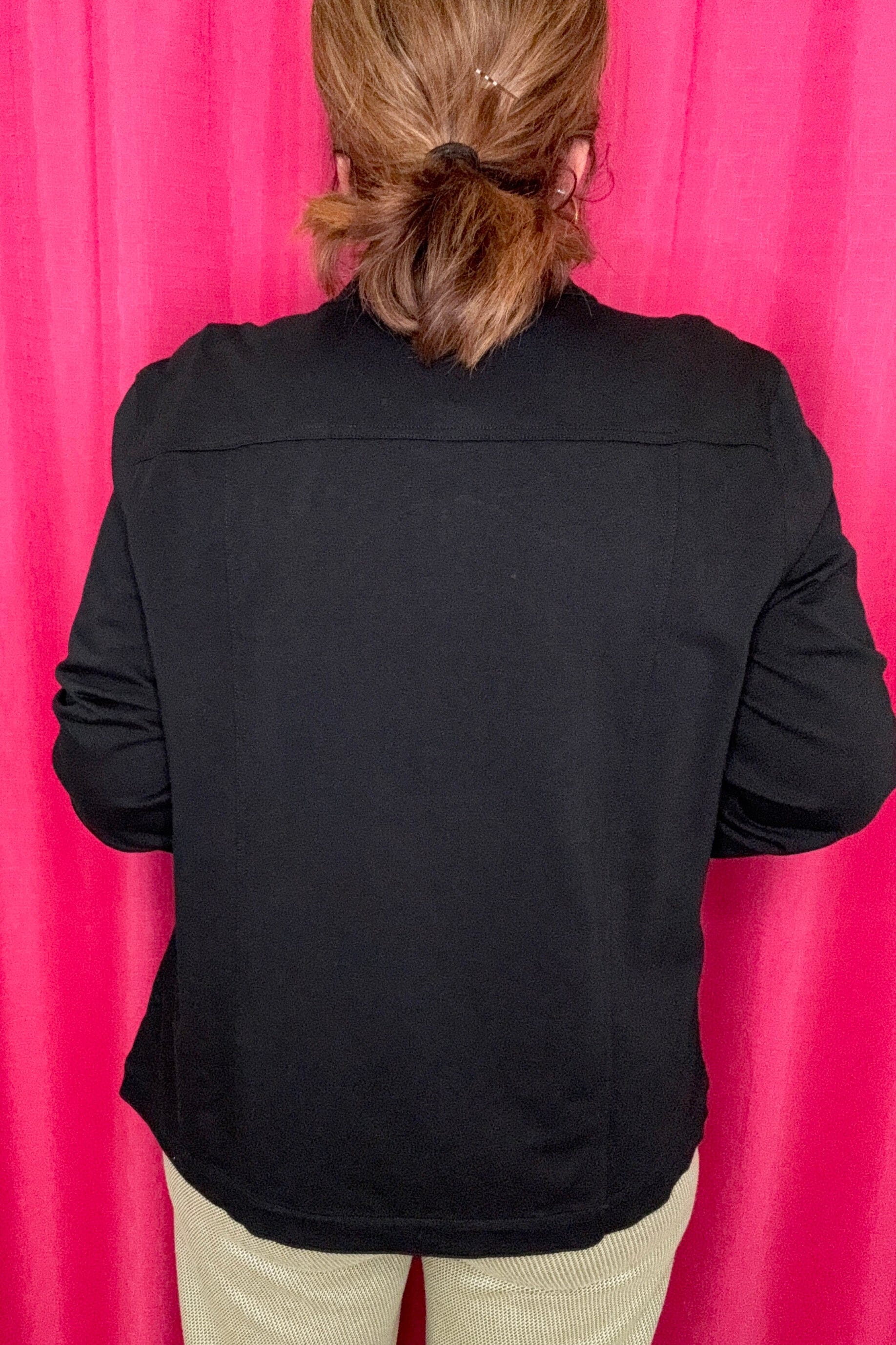 Long Sleeve Zip Up Jacket w/Stud Detail OUTFIT COMPLETER SOUTHERN LADY
