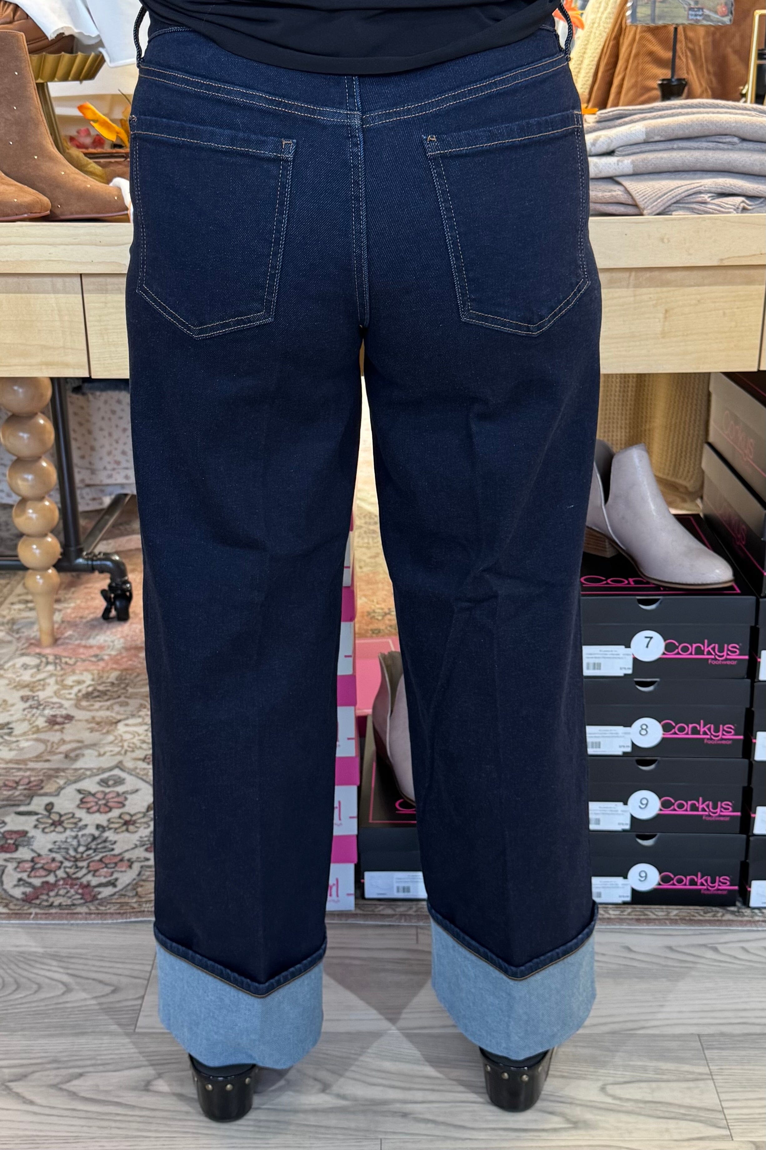 Morgan Cuffed WIde Leg JEANS LIVERPOOL