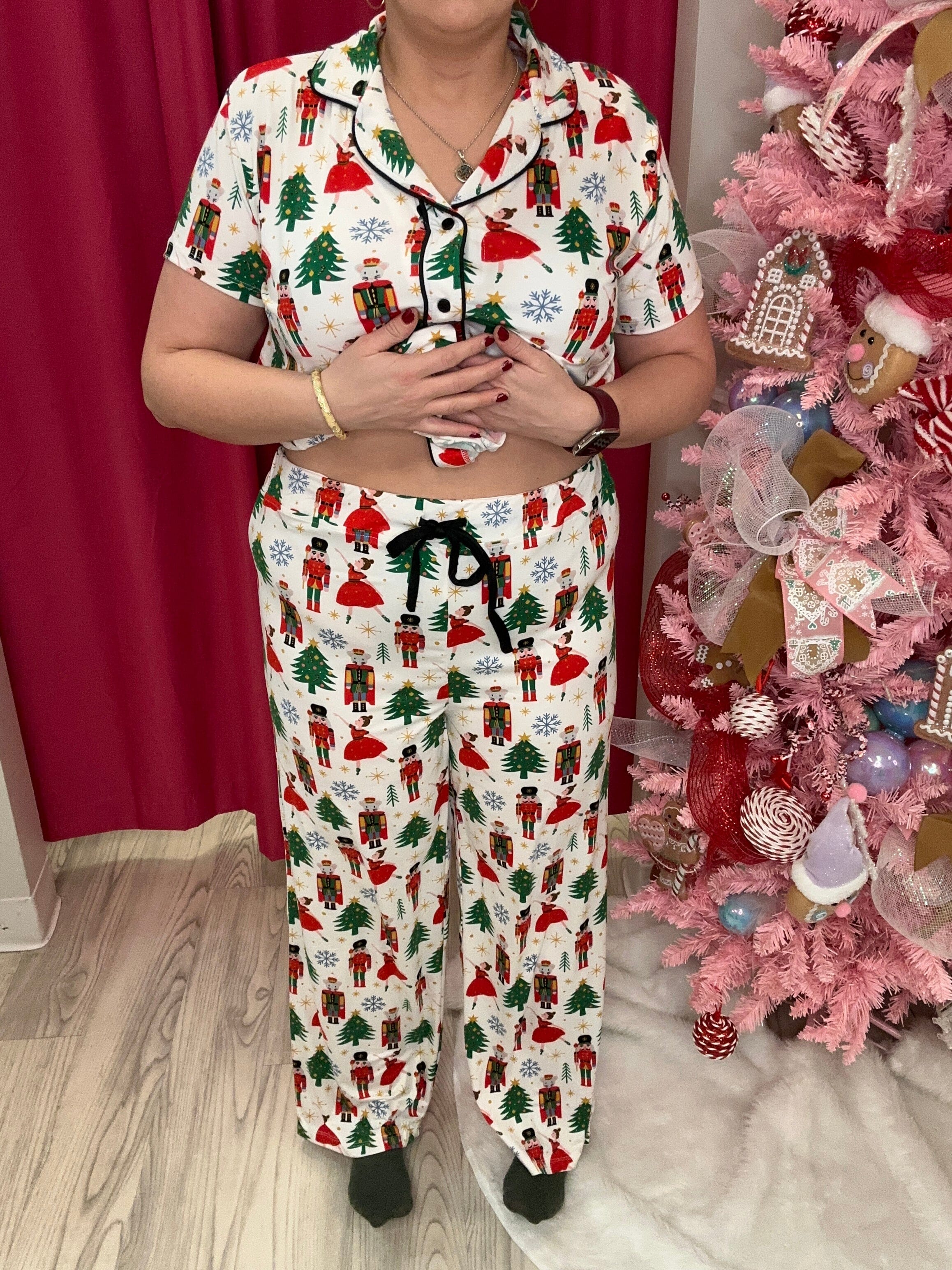 Nutcracker Pull On Pajama Pant UNDER AMANDA BLU & CO