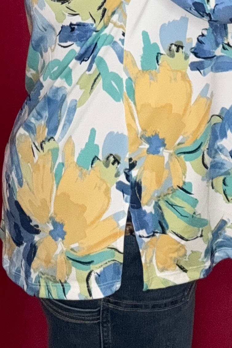 3/4 Sleeve Scoop Neck Printed Top MISSY TOP SPECIAL SOUTHERN LADY