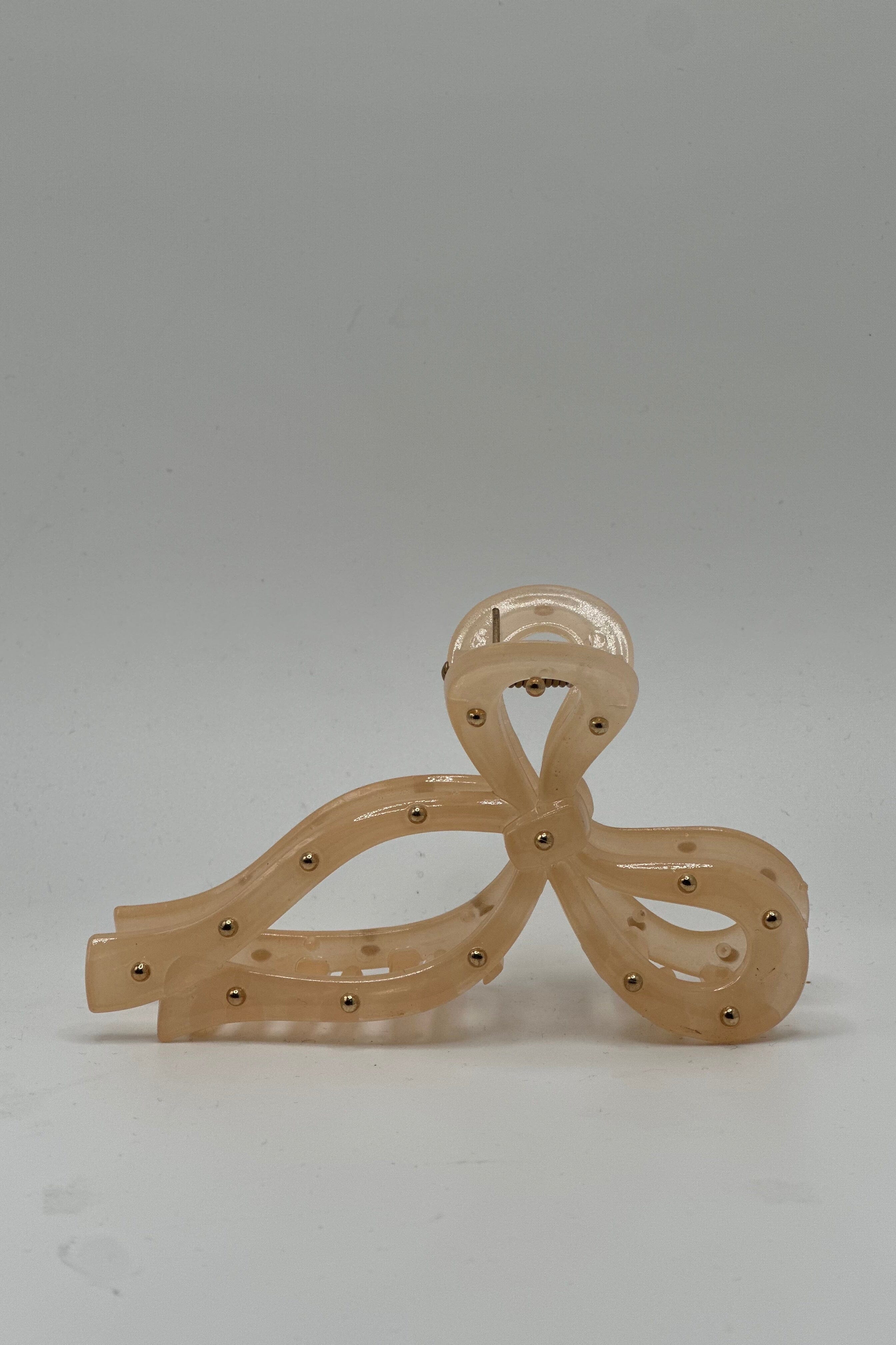Cream Bow Claw Clip GIFT/OTHER MADEBYHARCO