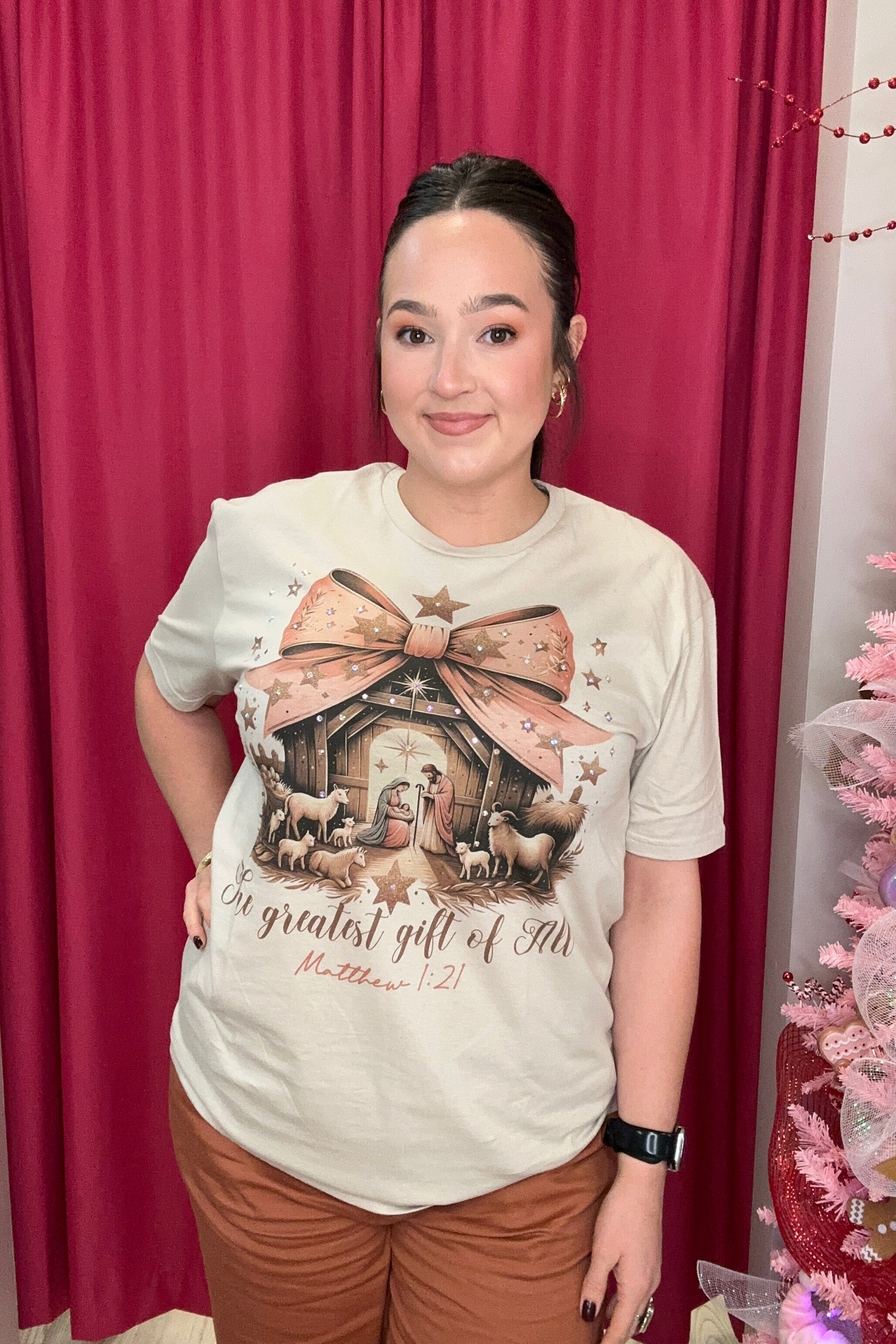 Manger Scene T-Shirt MISSY BASIC KNIT JCOONS