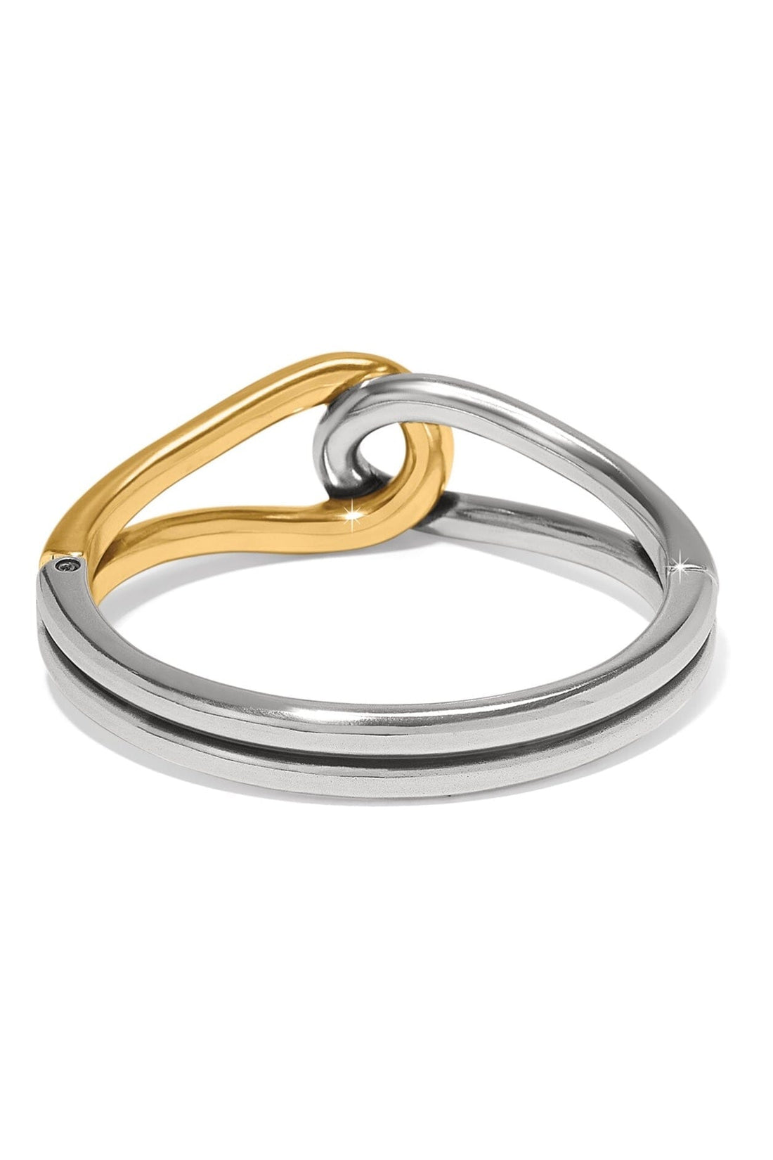 Interlok Curve Two Tone Hinge Bangle BJEWELRY Brighton Collectables