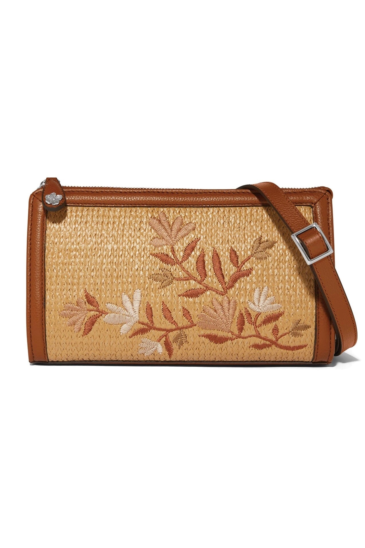 Everbloom Straw Cross Body Bag HANDBAGS Brighton Collectables