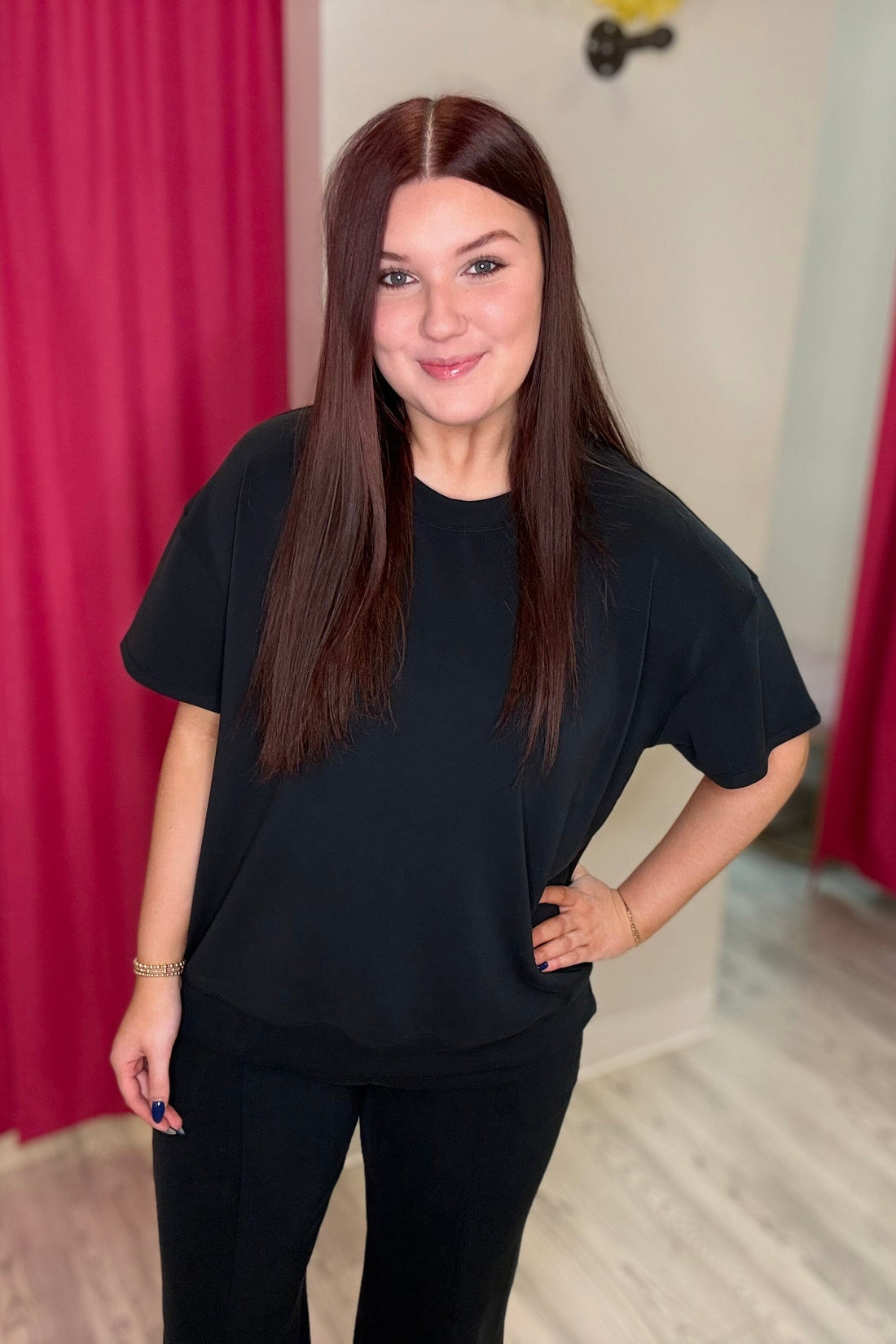 Sofie Buttery Soft Short Sleeve Tee JRTOP CASUAL TOP YELETE