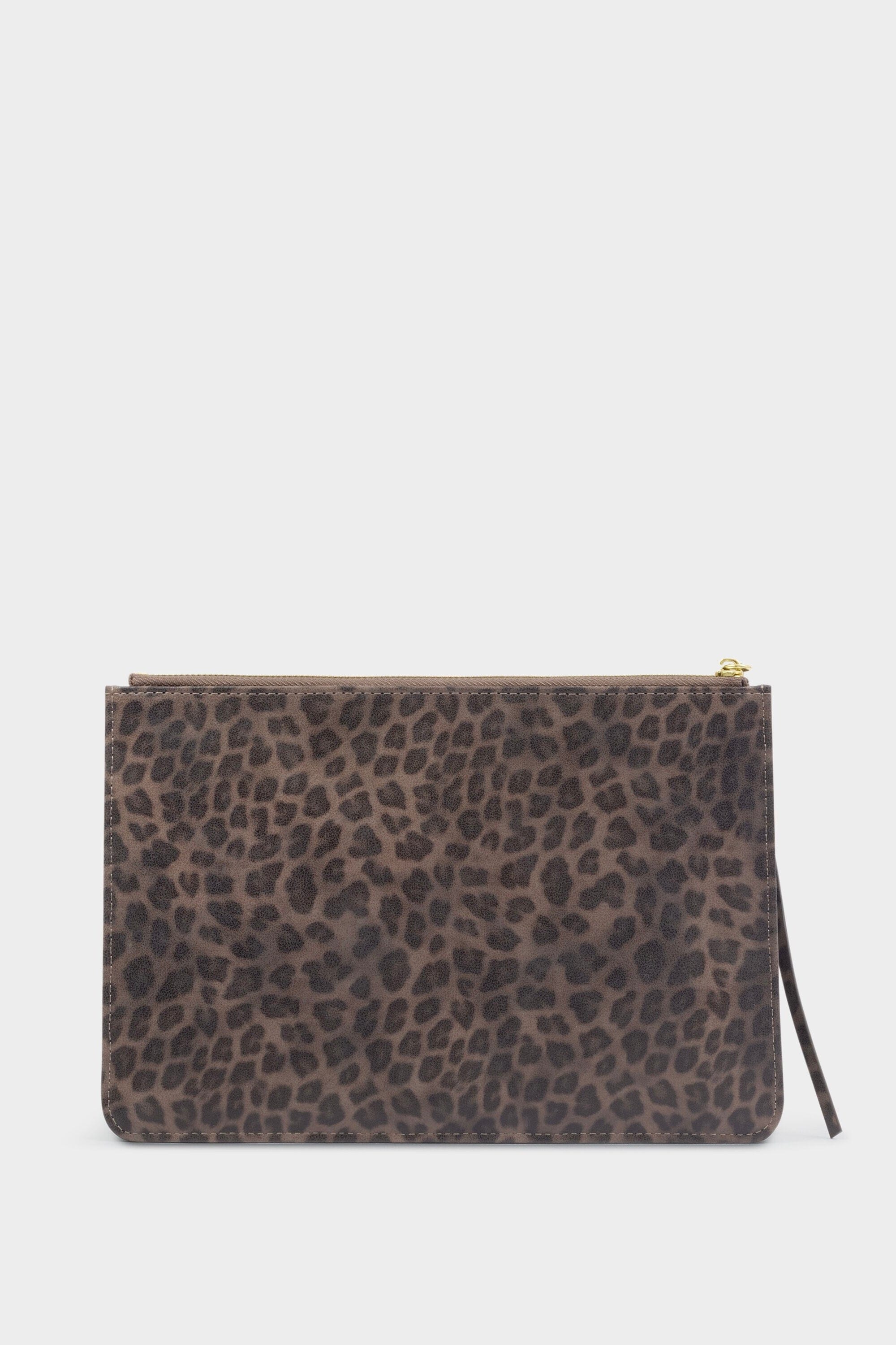 Leopard Tassel Charm Pouch HANDBAGS KATIE LOXTON