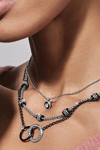 Black & Silver Meridian Petite Short Necklace BJEWELRY LEEGIN-BRIGHTON