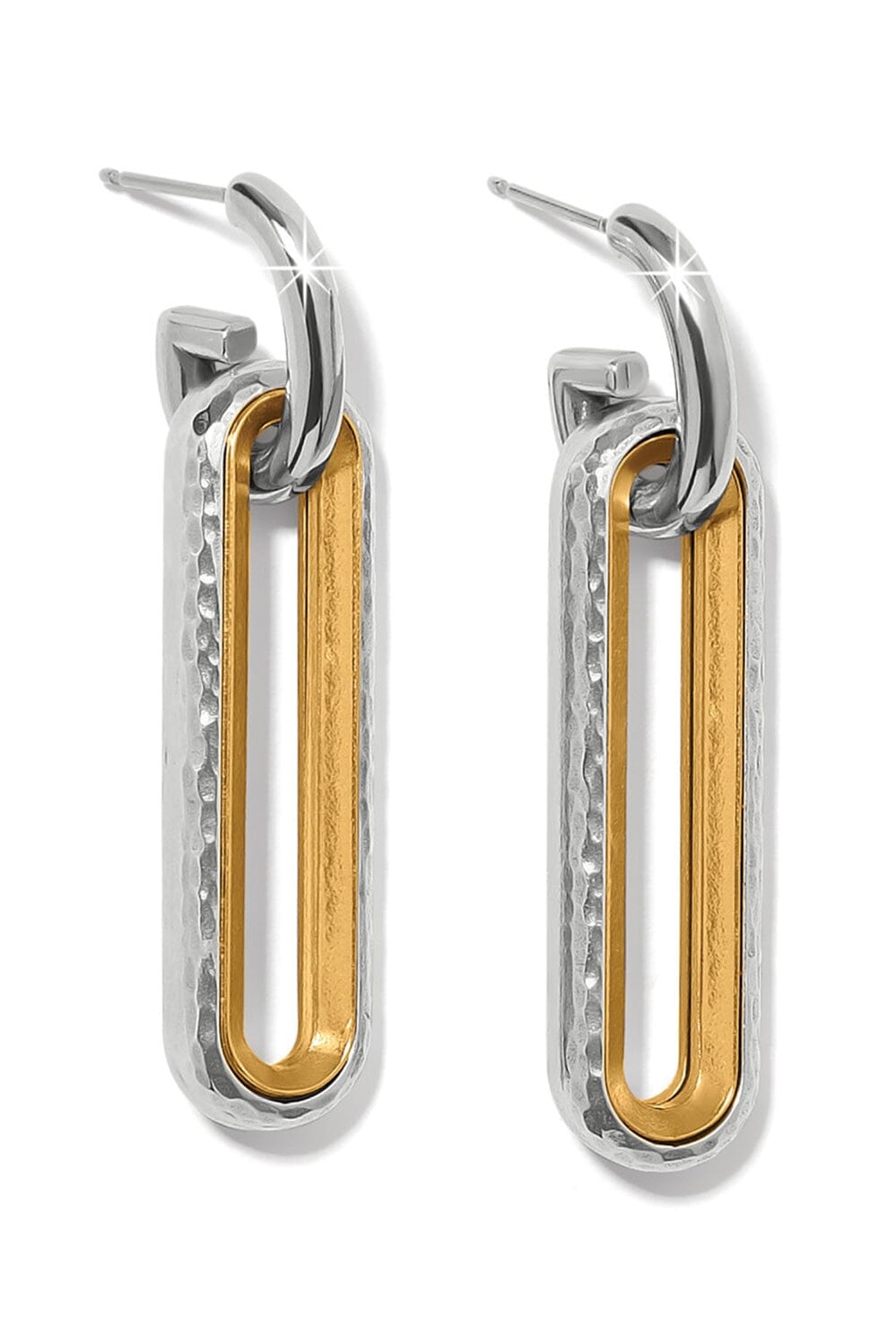 Medici Two Tone Long Post Drop Earrings BJEWELRY Brighton Collectables