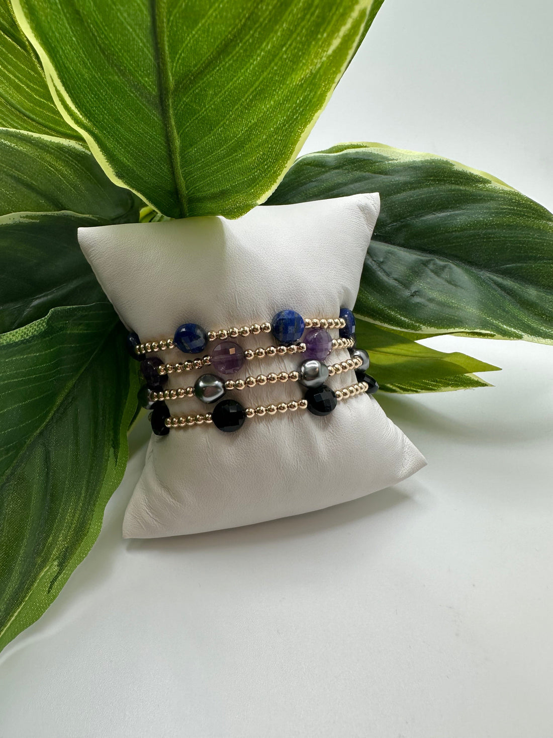 Enewton Admire Gold 3mm Bead Bracelet-Amethyst JEWELRY ENEWTON