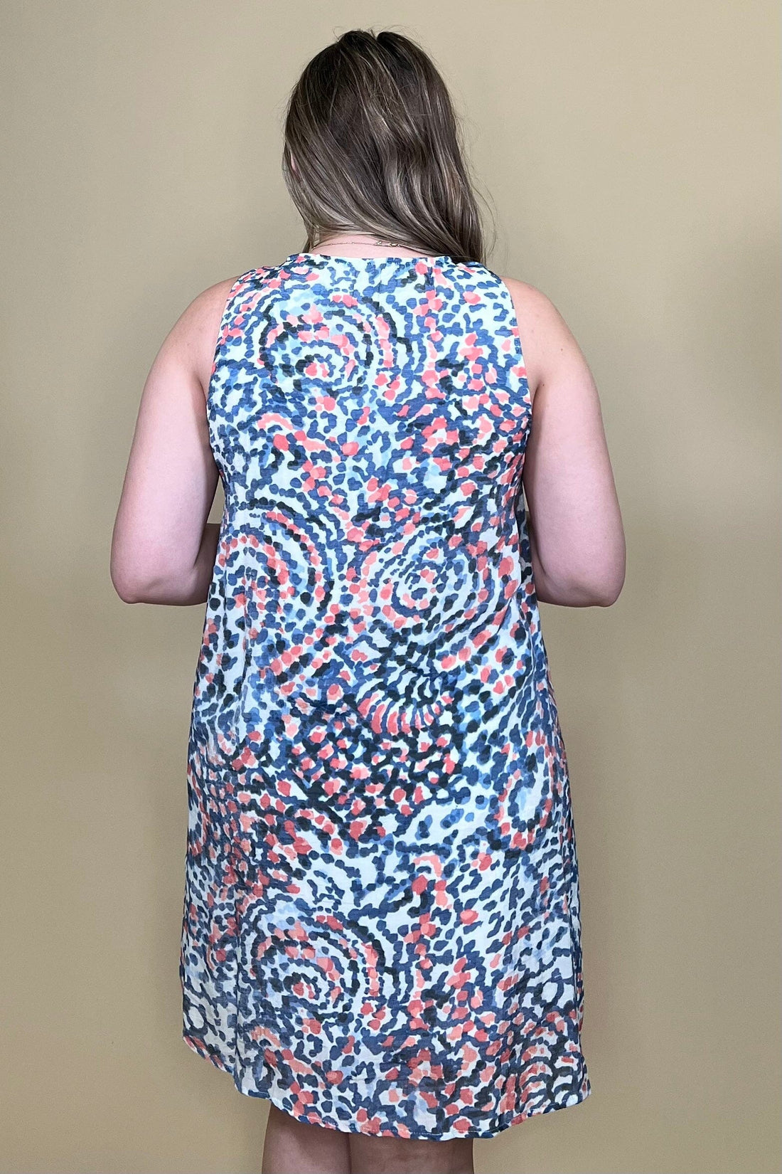 Sleeveless Dress w/Gathered Collar DRESS ZAC & RACHEL