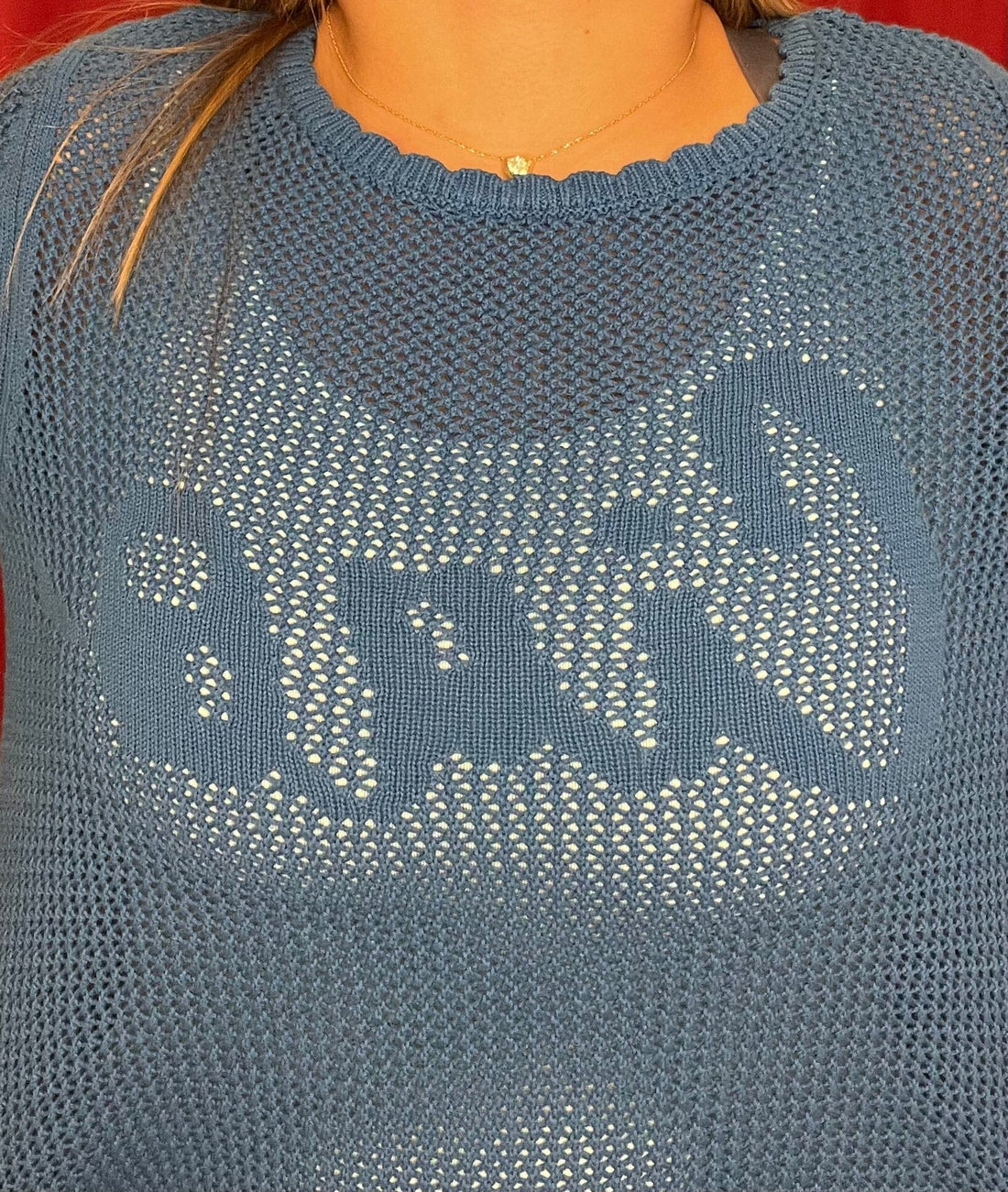 "Ciao" 3/4 Sleeve Crew Neck Sweater MISSY TOP SPECIAL TRIBAL