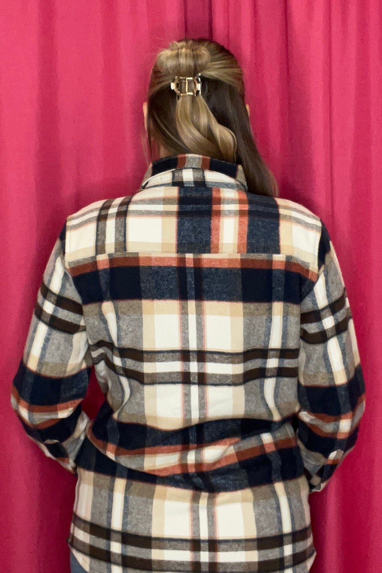 Long Sleeve Flannel w/Pockets OUTFIT COMPLETER KEREN HART
