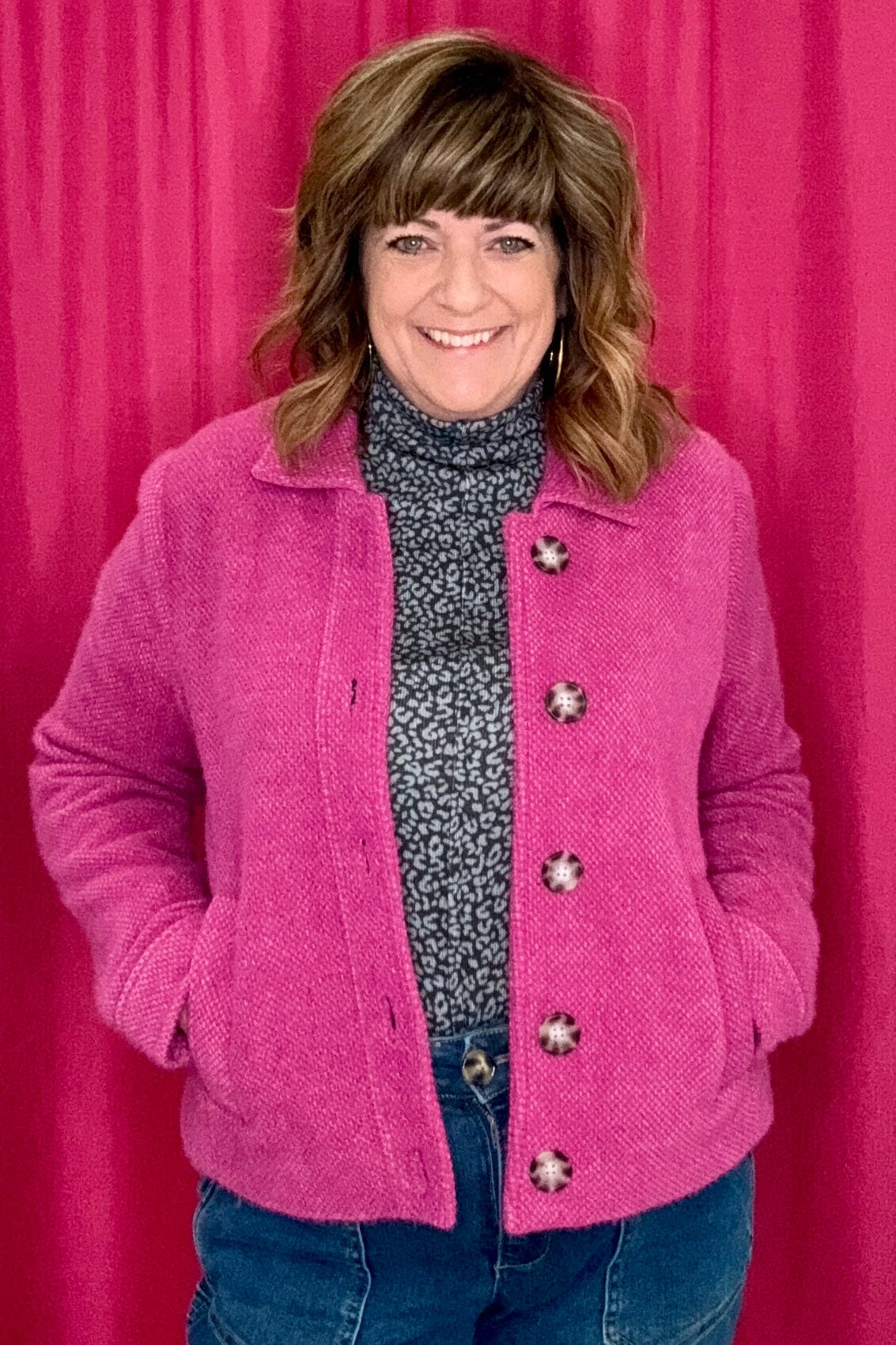 Long Sleeve Button Front Jacket JACKET TRIBAL