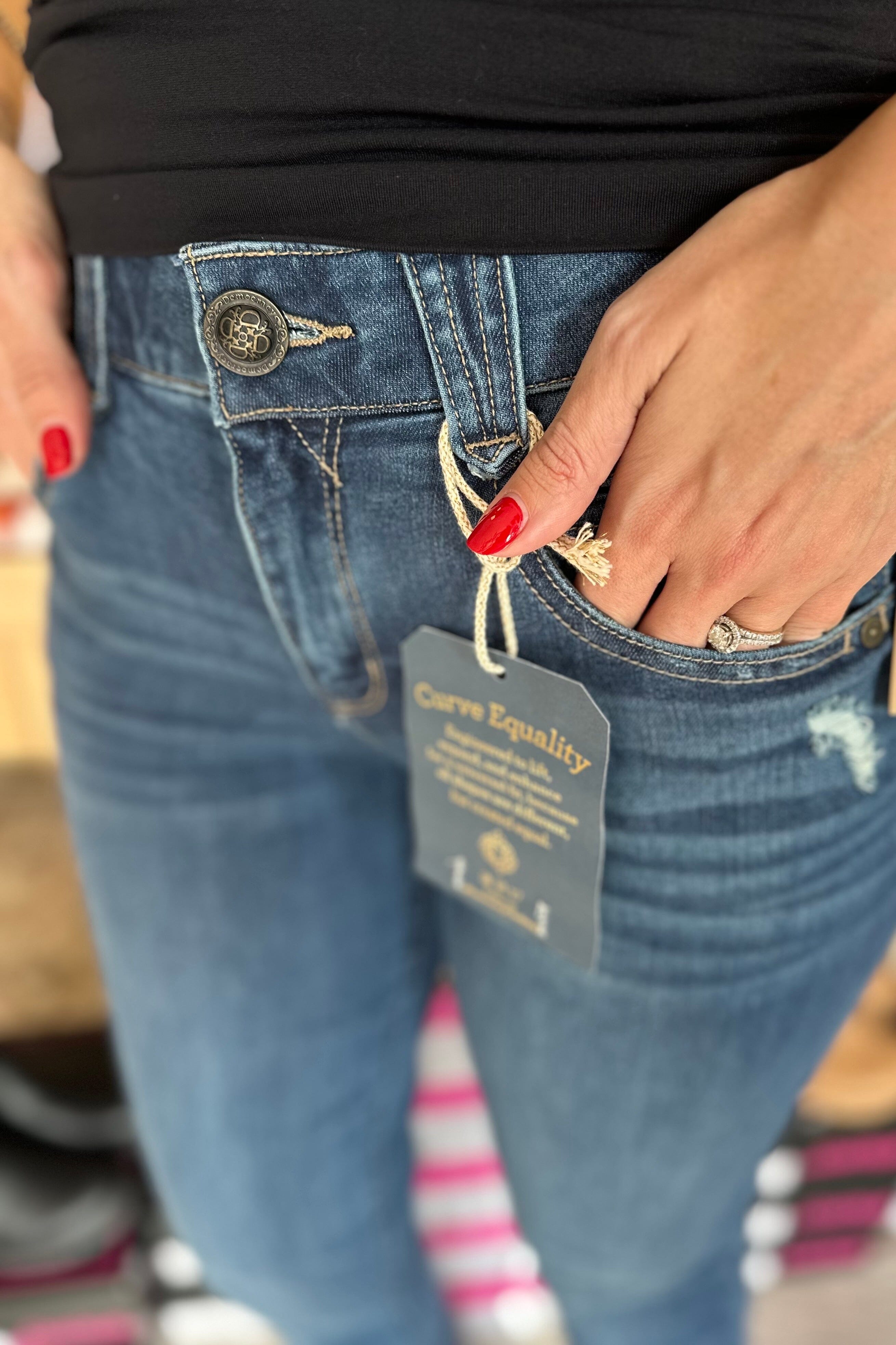 "AB" Solution Straight Leg JEANS DEMOCRACY