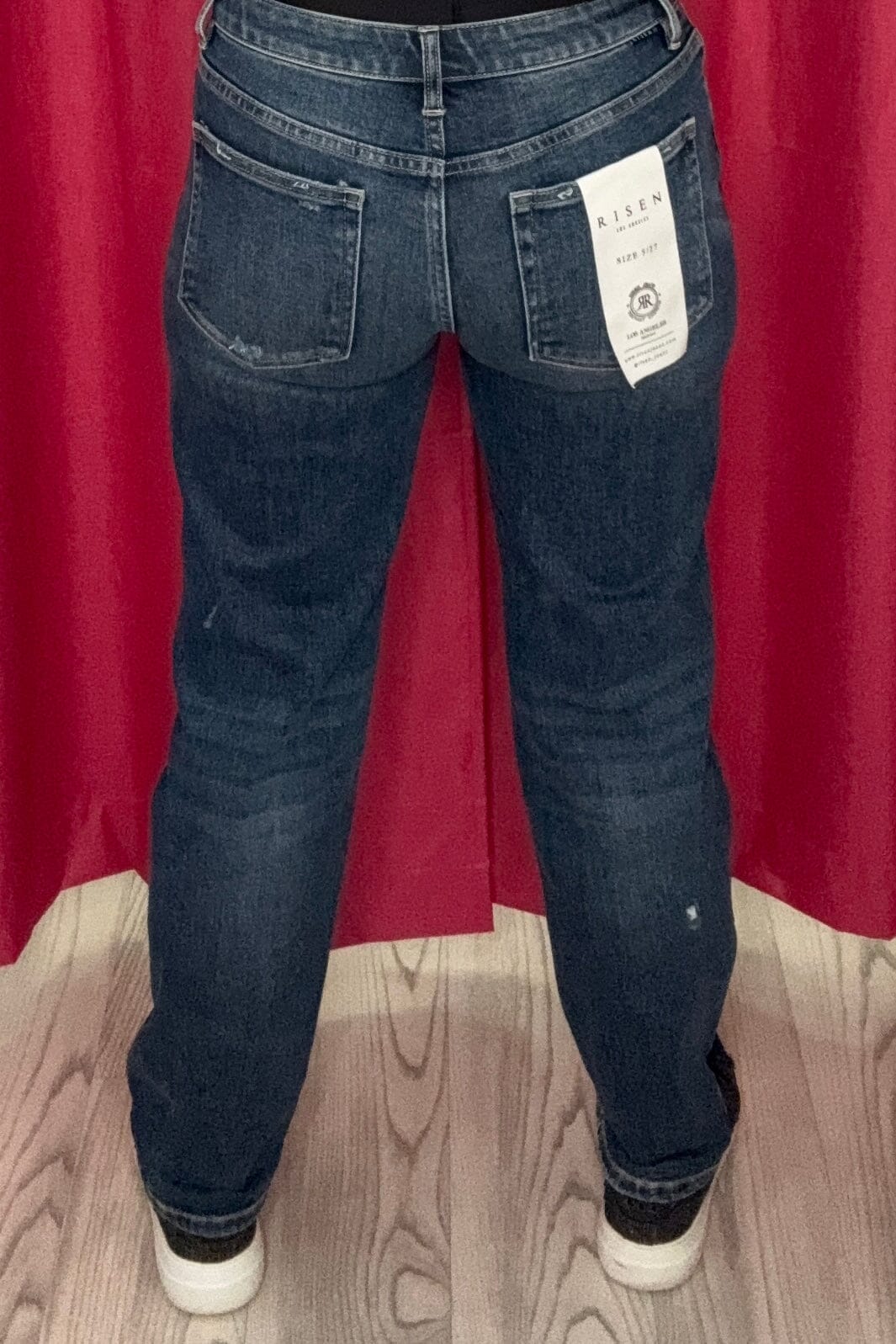 Low Rise Crop Boyfriend Jeans JEANS RISEN
