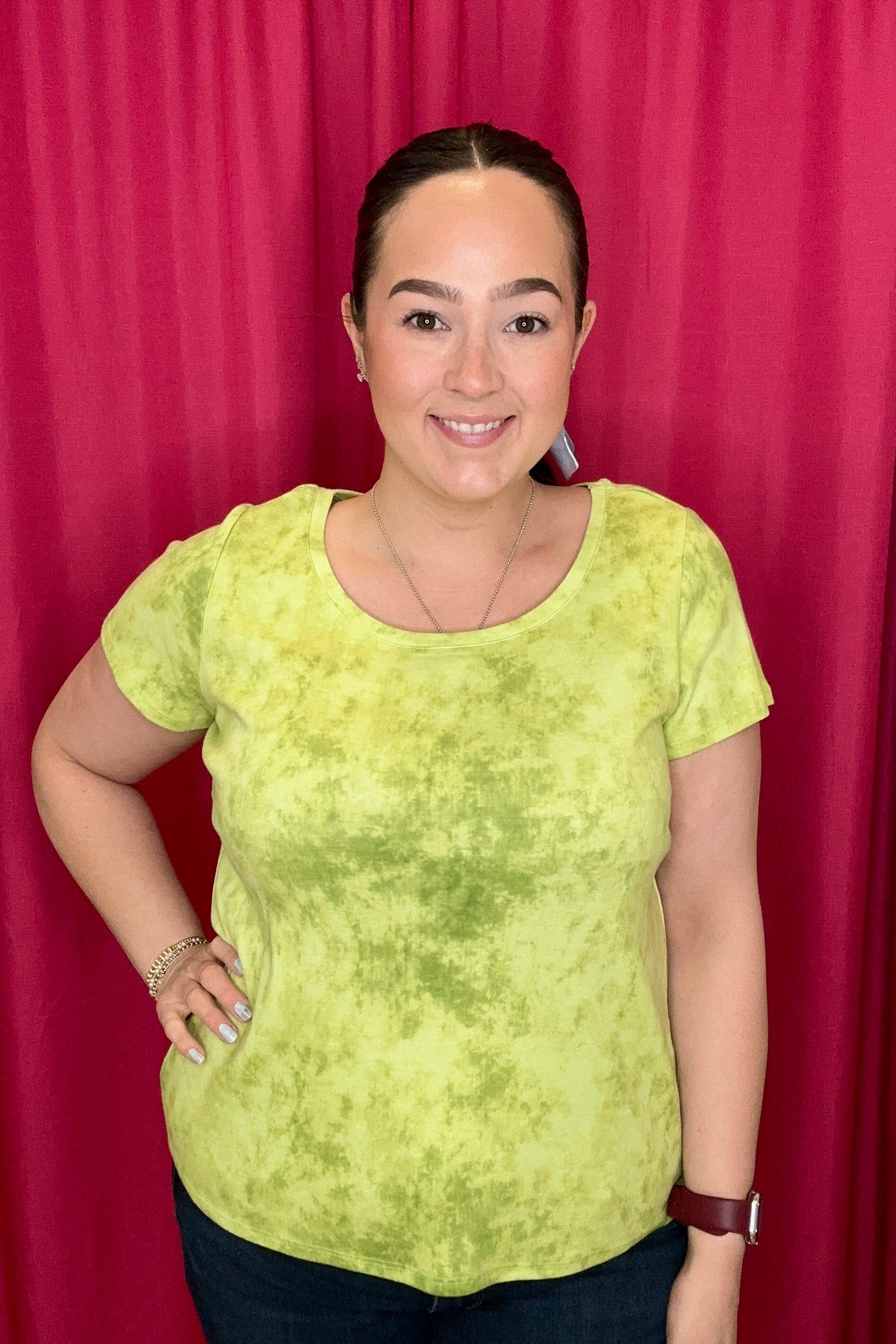 Cozy Rib Marble Short Sleeve Tee MISSY BASIC KNIT HABITAT