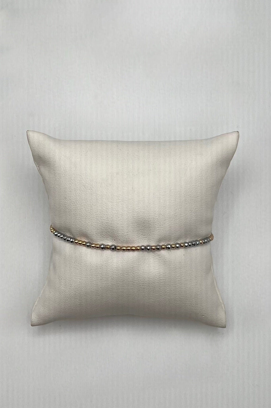 Hope Unwritten Silver Faceted Hematite 2mm Bead Bracelet JEWELRY ENEWTON