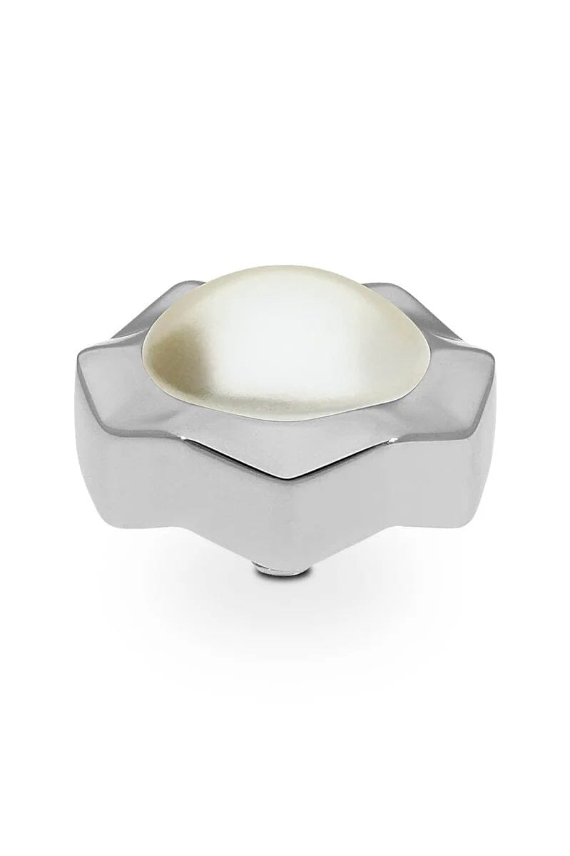 Nemoli 13mm Silver-Cream Pearl JEWELRY QUDO