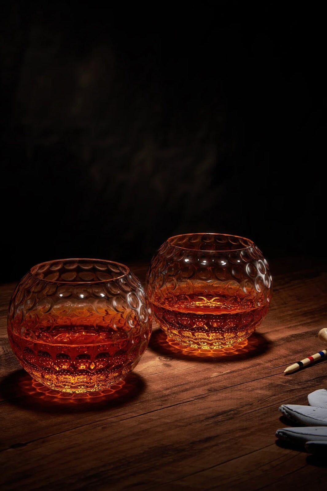 Golf Ball Whiskey Glass Set/2 GIFT/OTHER THE WINE SAVANT