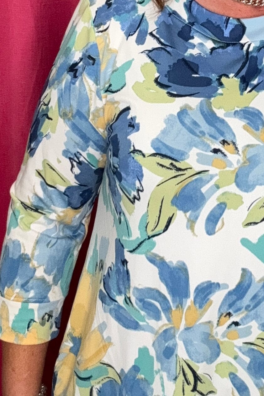 3/4 Sleeve Scoop Neck Printed Top MISSY TOP SPECIAL SOUTHERN LADY