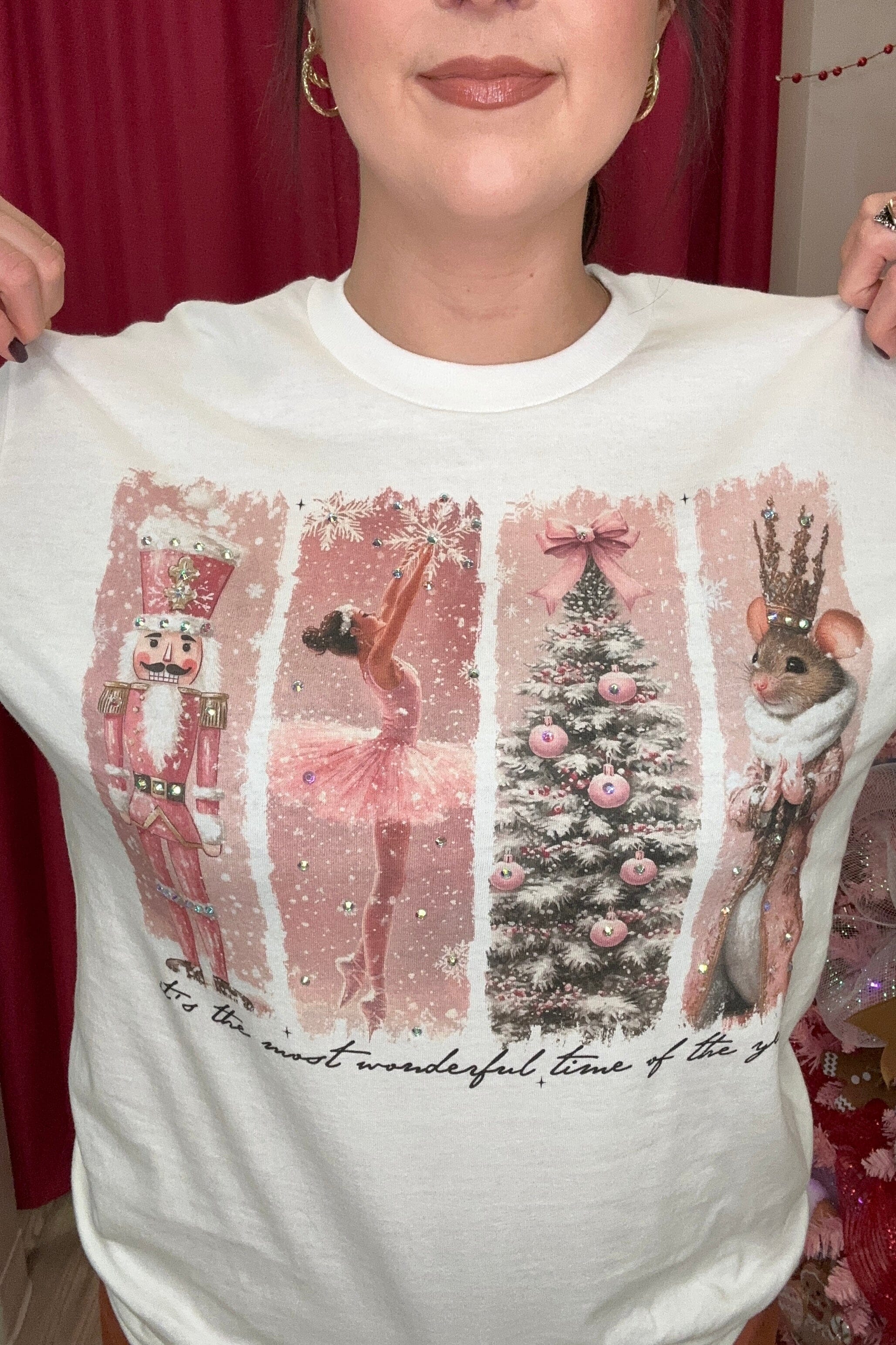 Long Sleeve Nutcracker T-Shirt MISSY BASIC KNIT JCOONS