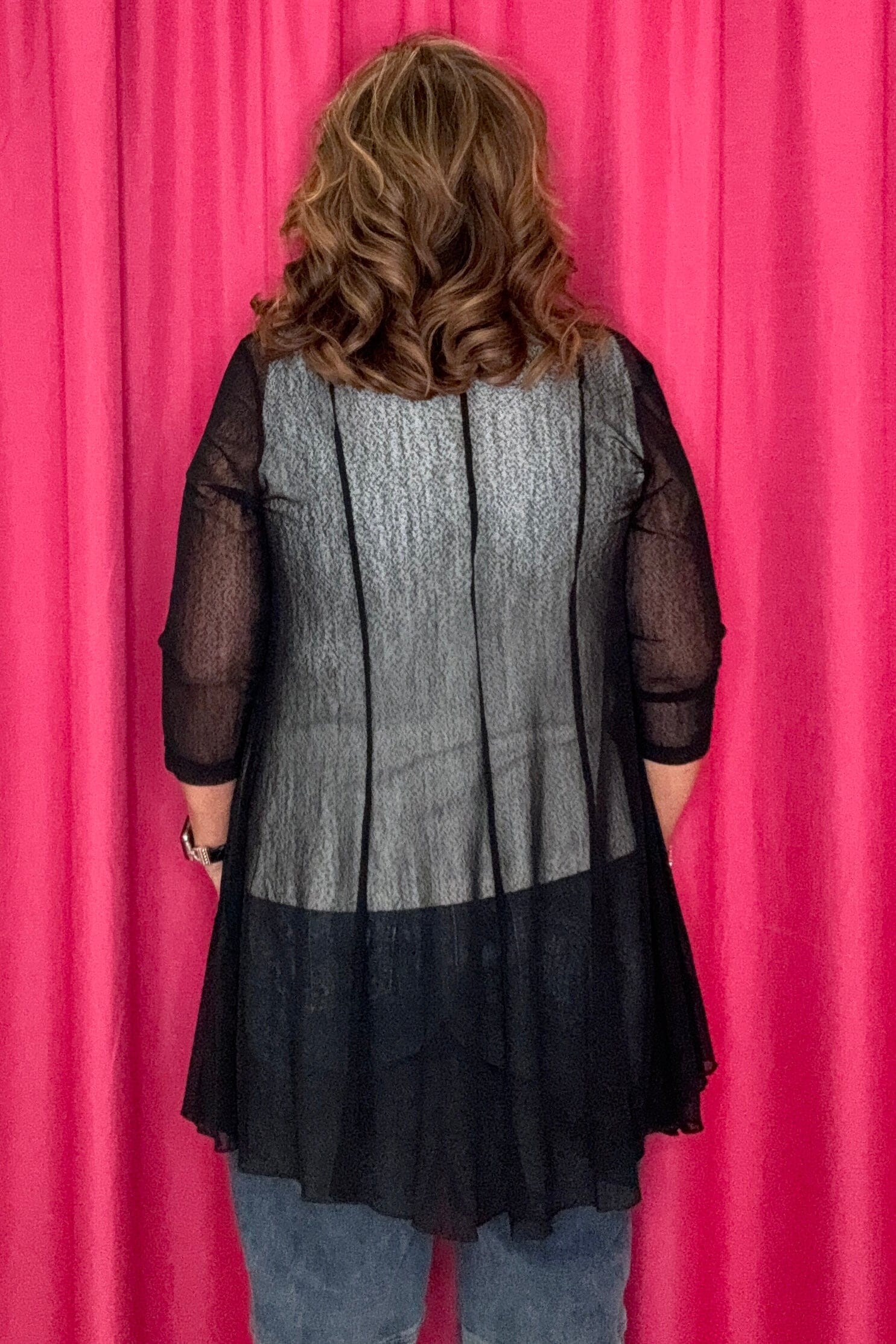 Long Sleeve Long Mesh Cardigan OUTFIT COMPLETER CREATION