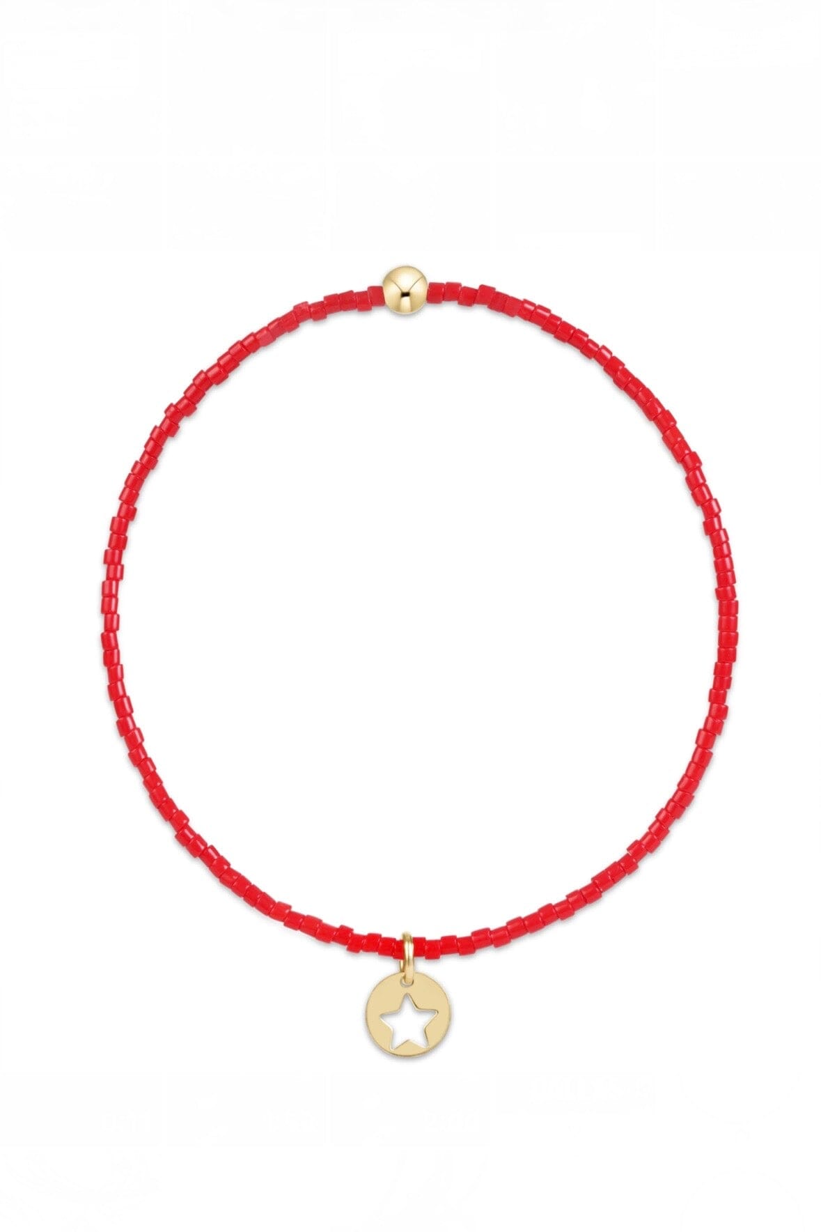 Extends Hope Classic Bracelet- Red Star- Small Gold Disc JEWELRY ENEWTON