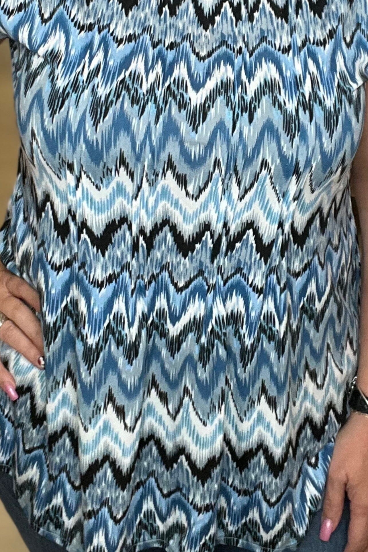Chevron Print Top MISSY TOP SPECIAL SOUTHERN LADY