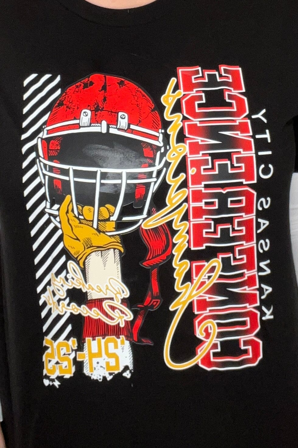 KC Breaking Records T-Shirt MISSY BASIC KNIT HUSTLE & HEART