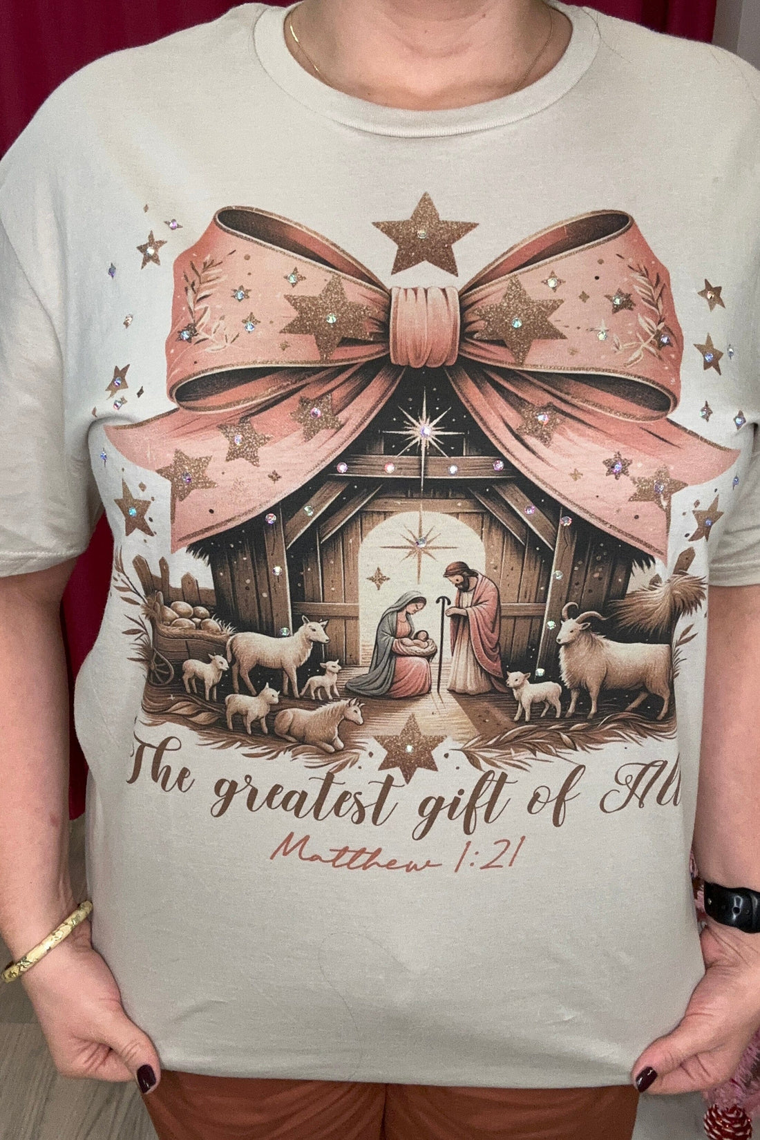 Manger Scene T-Shirt MISSY BASIC KNIT JCOONS