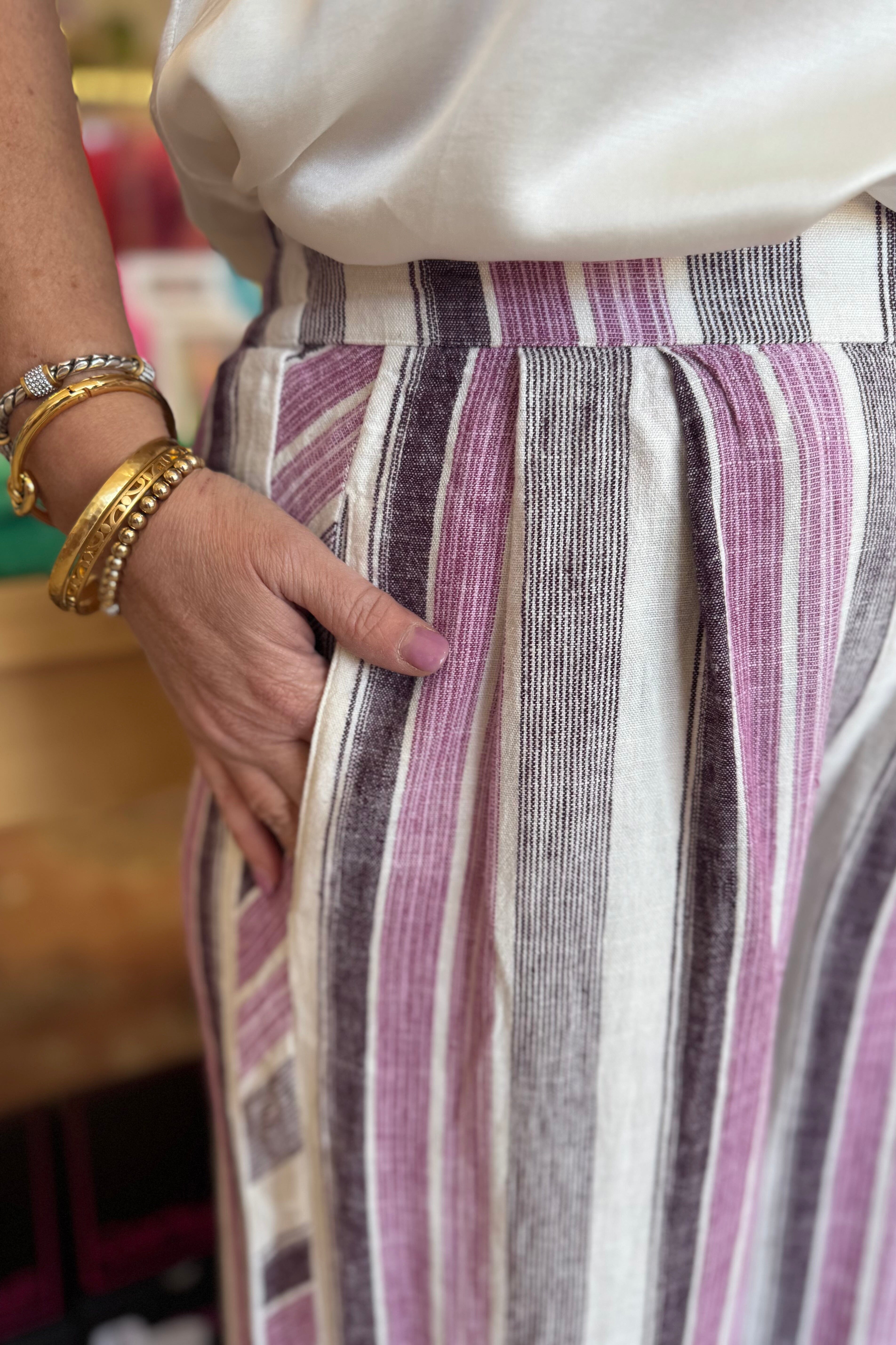 Pull On Flowy Wide Pant with Pockets BOTTOMS TRIBAL