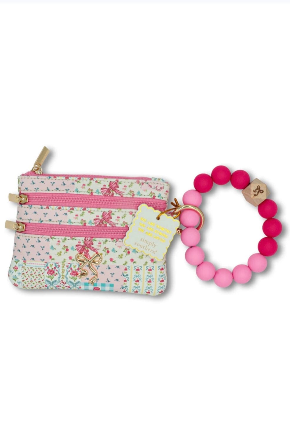 Beaded Wrist Wallet GIFT/OTHER SIMPLY SOUTHERN PINKBOW