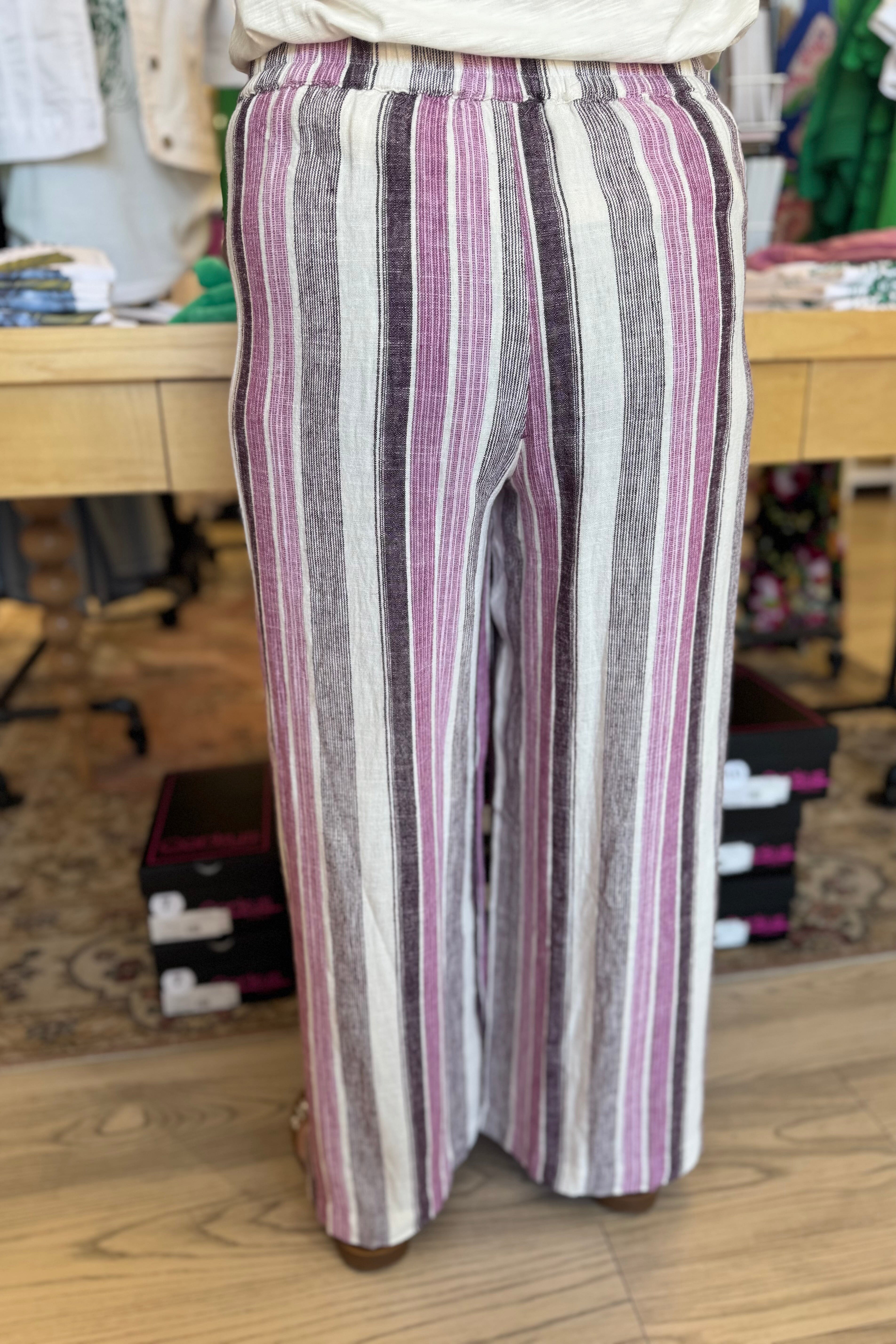 Pull On Flowy Wide Pant with Pockets BOTTOMS TRIBAL