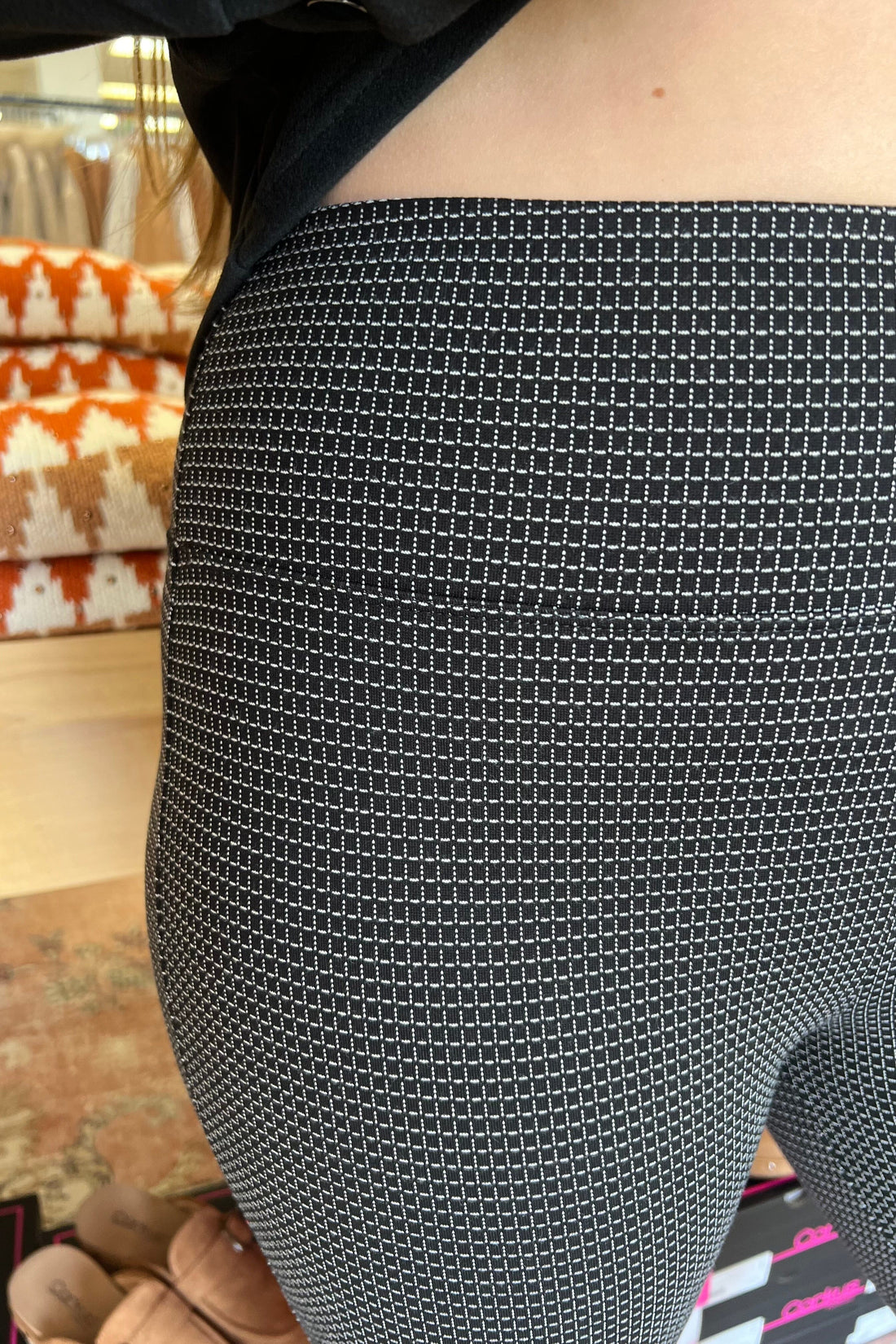 Reese Seamed Mini Grid Leggings 28" Inseam BOTTOMS LIVERPOOL