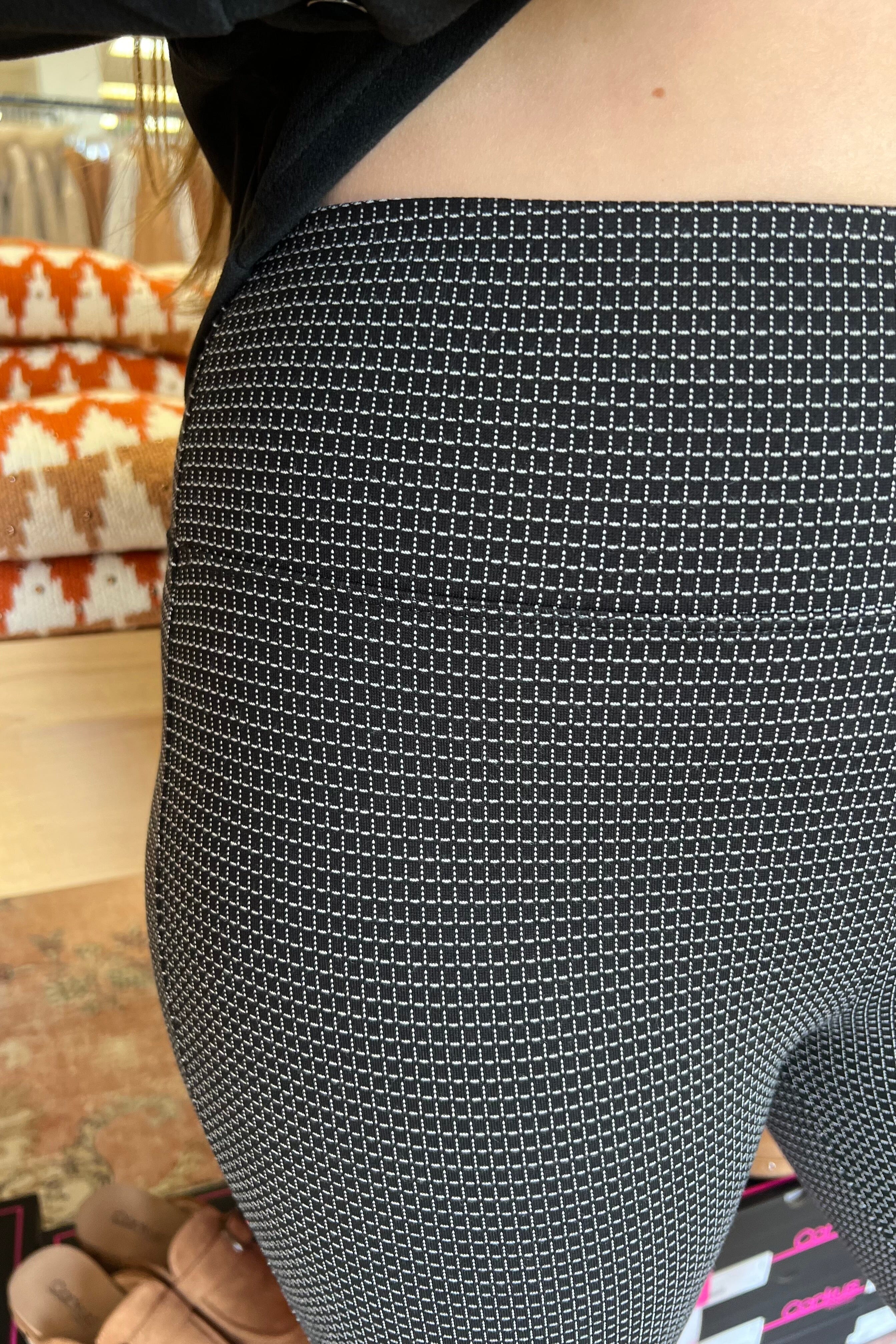 Reese Seamed Mini Grid Leggings 28" Inseam BOTTOMS LIVERPOOL