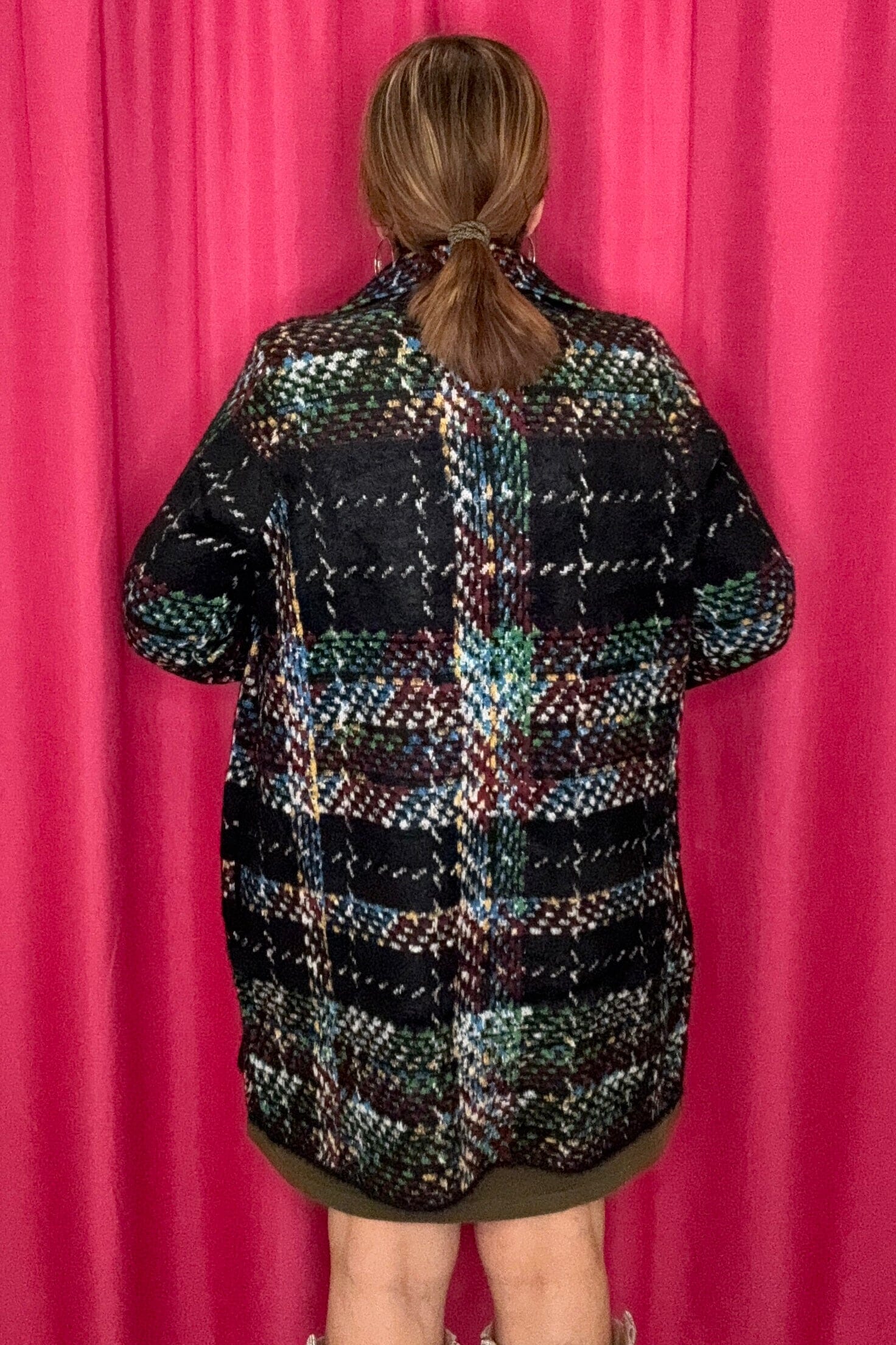 Long Sleeve Open Front Sweater Coat JACKET LIVERPOOL