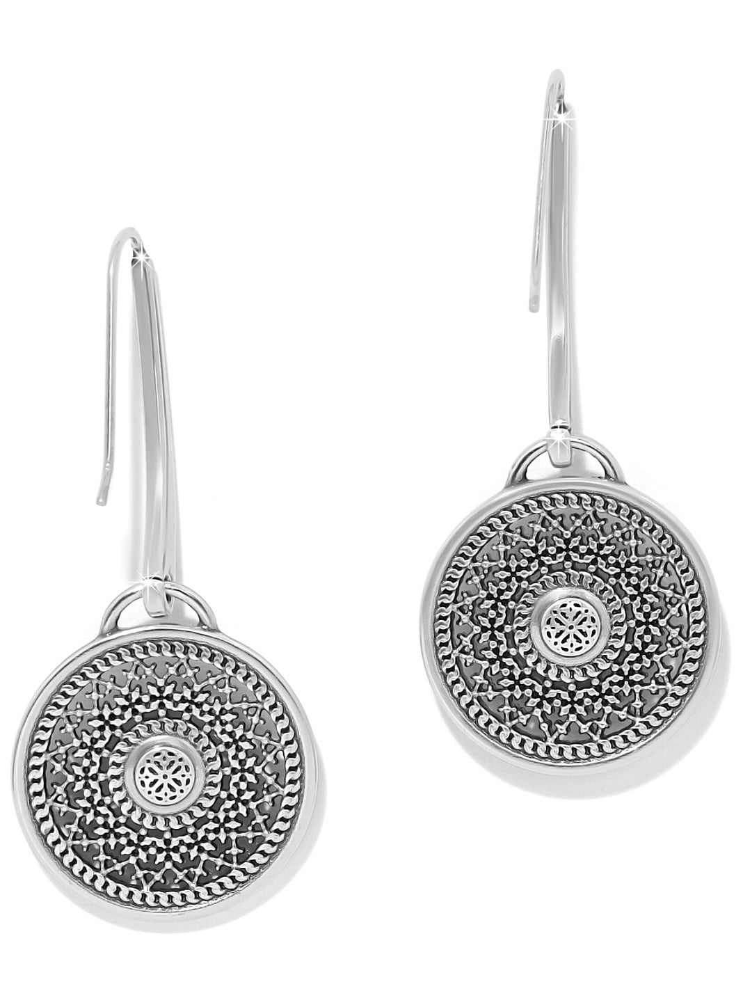 Ferrara Segreta Medallion French Wire Earrings