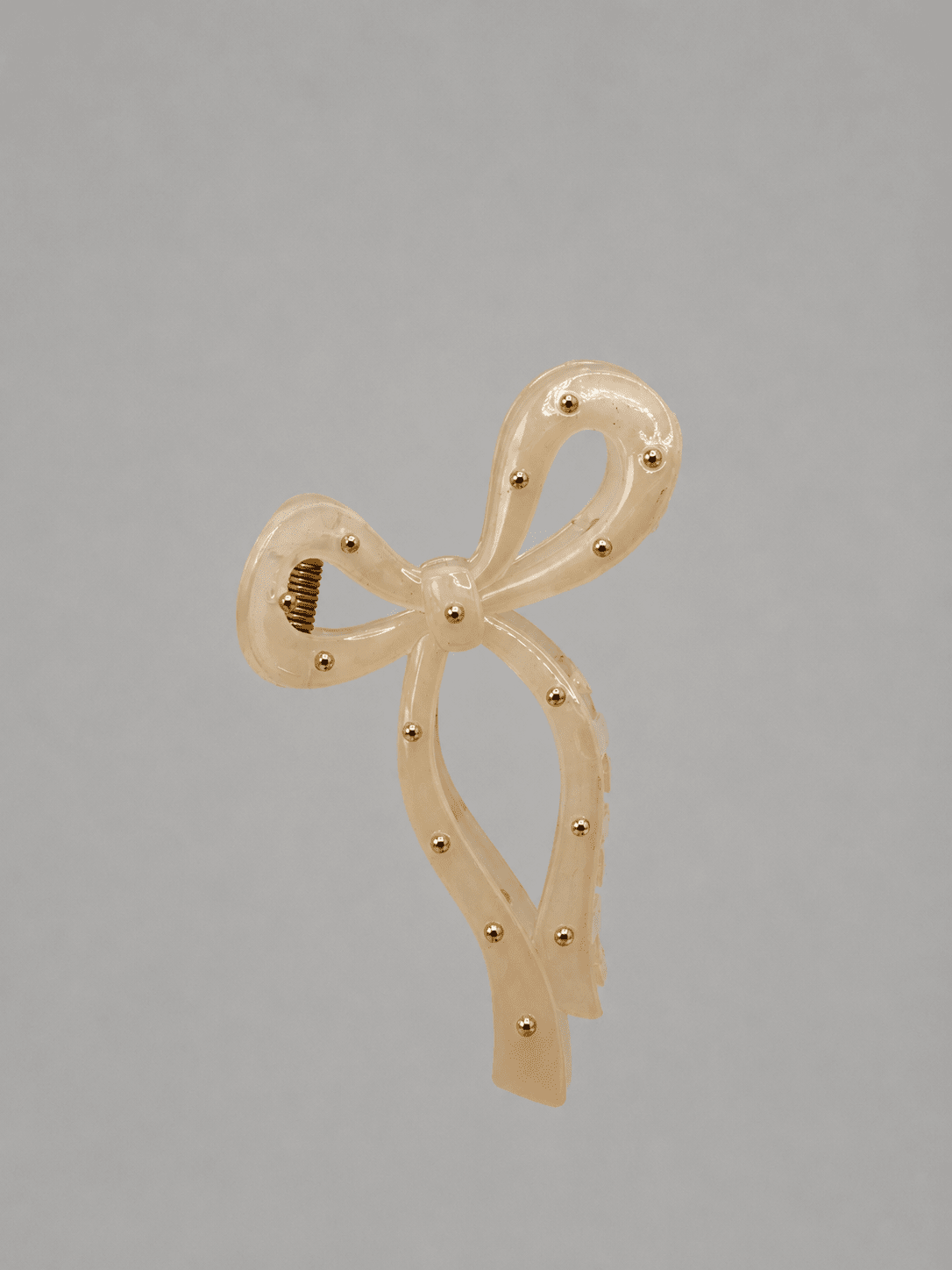 Cream Bow Claw Clip GIFT/OTHER MADEBYHARCO