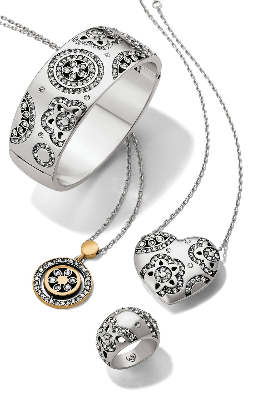 Flora Wide Hinged Bangle Bracelet BJEWELRY Brighton Collectables