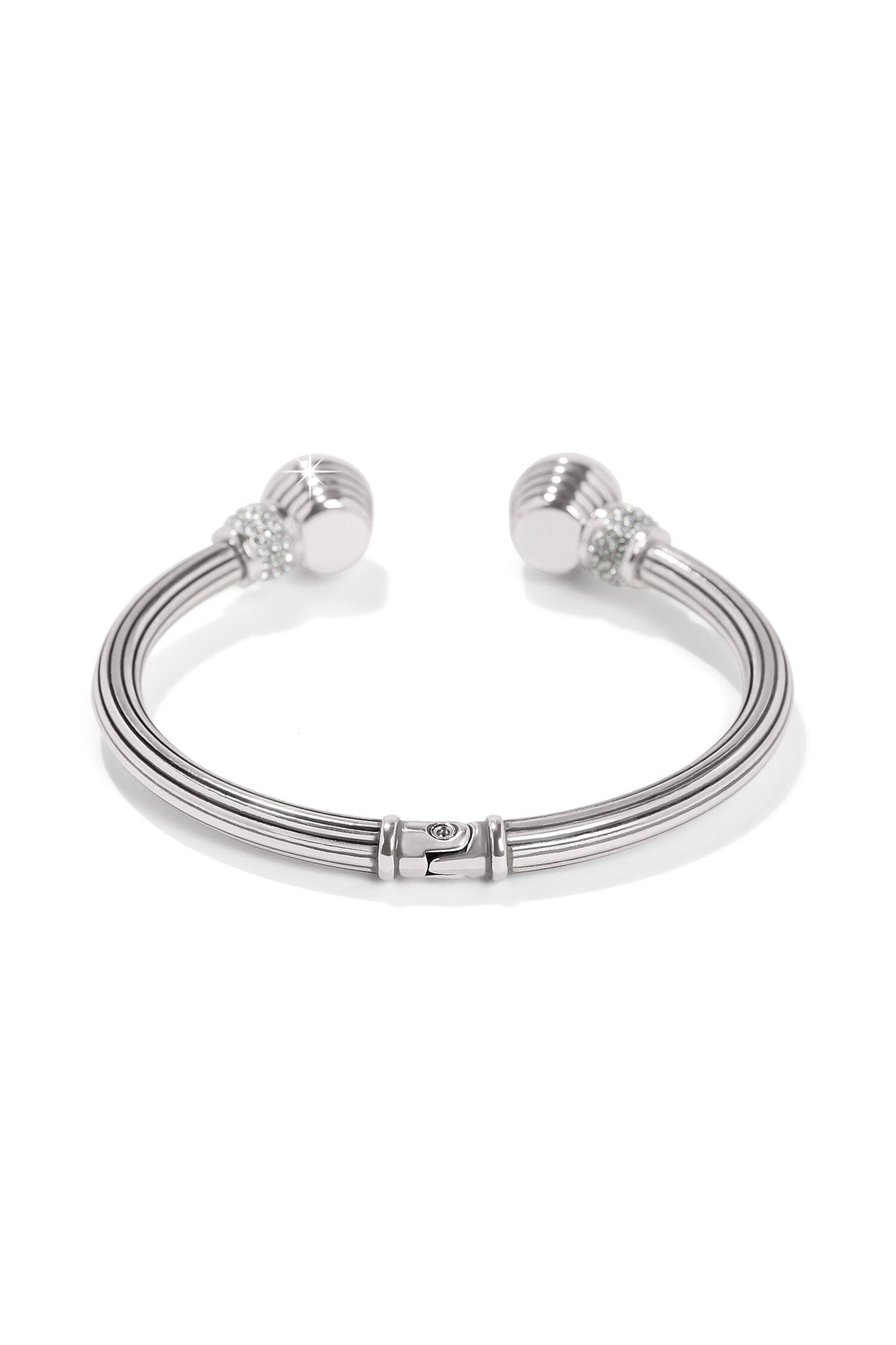 Meridian Aurora Petite Hinge Bangle - Silver BJEWELRY Brighton Collectables