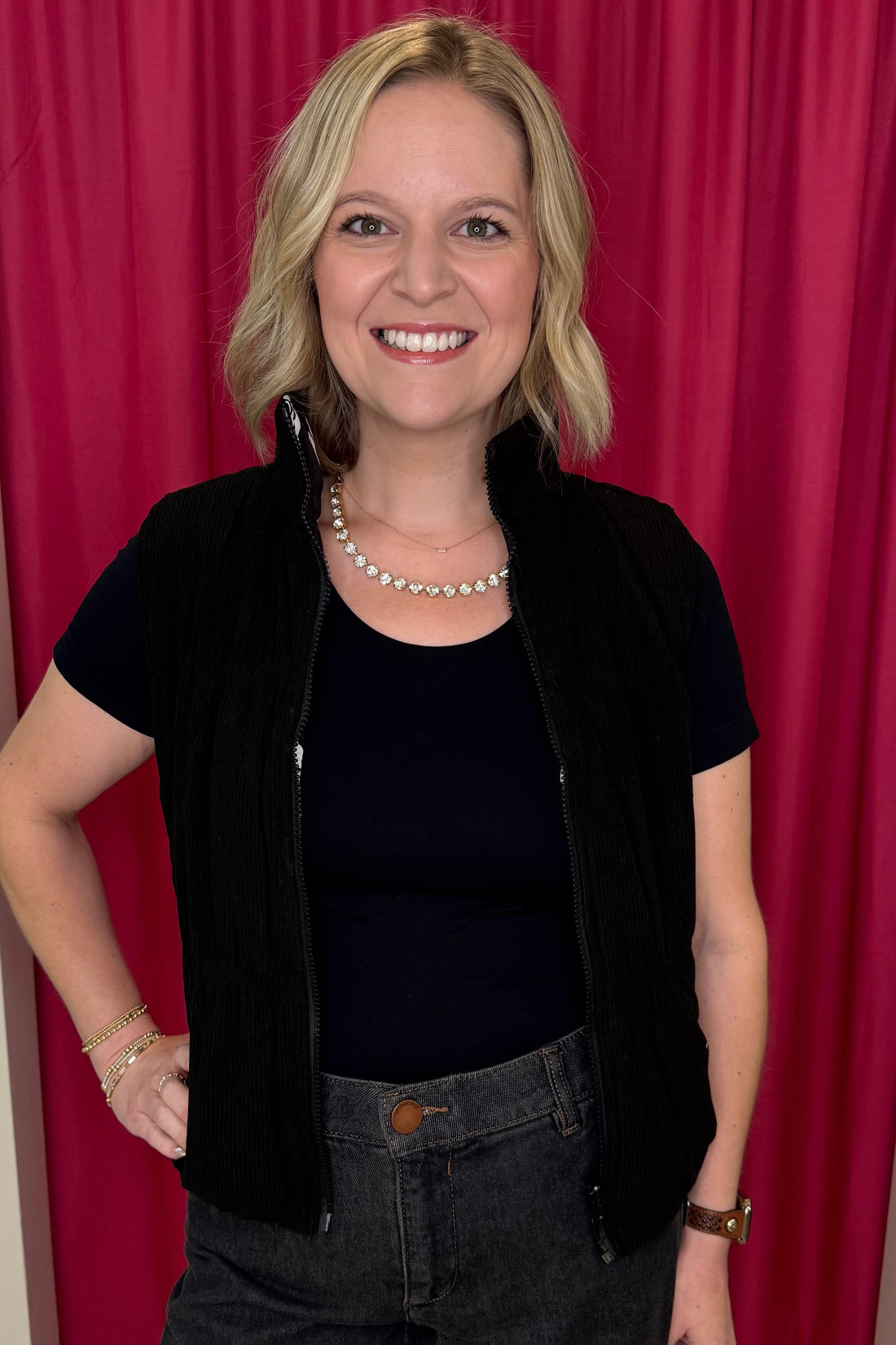 Reversible Floral Puffer Vest OUTFIT COMPLETER SOUTHERN GRACE